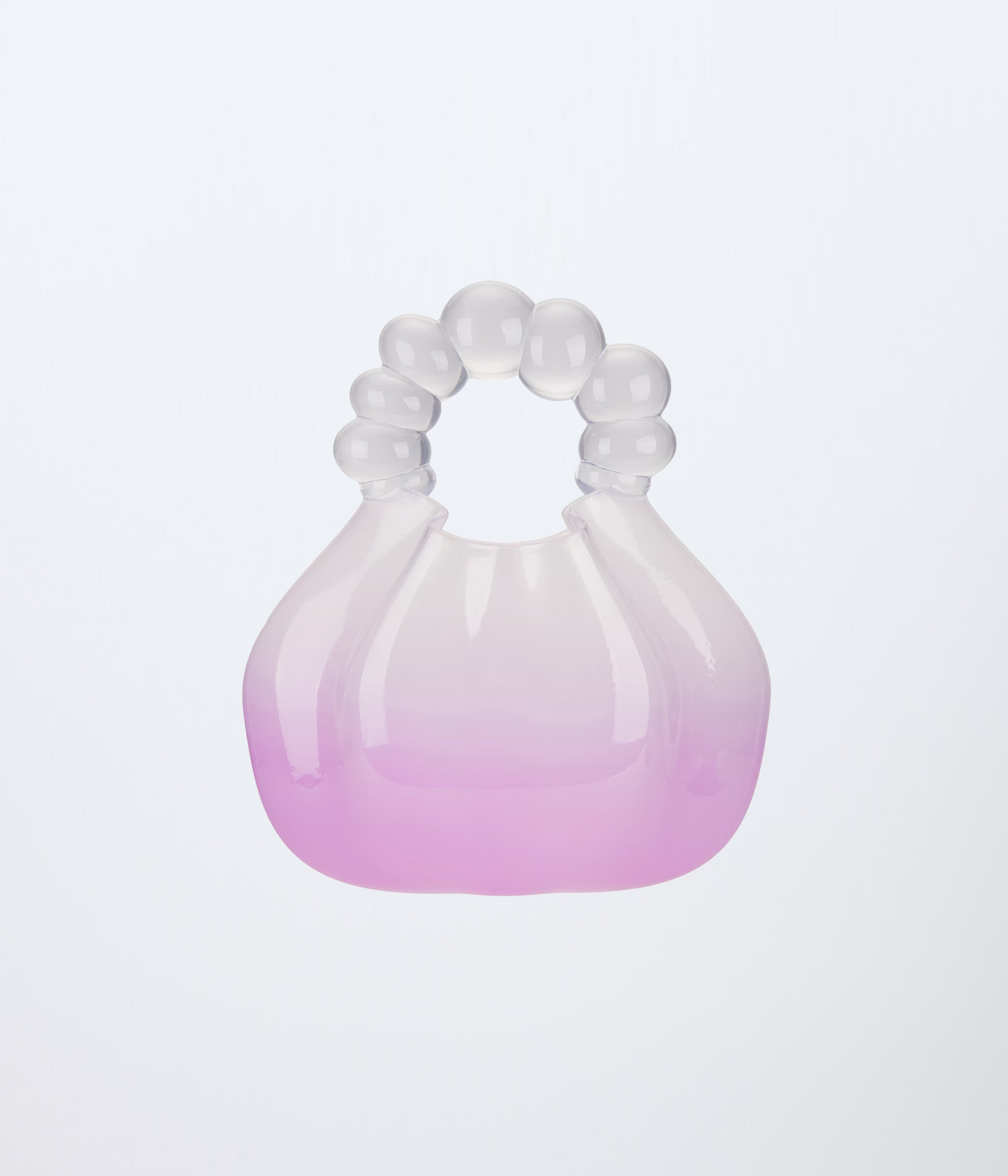 WOMEN GIRL WHITE AND PINK GRADIENT 3D PRINTED CANDY MIDI HANDBAG BAG KOREAN ASIAN STYLE DESIGN