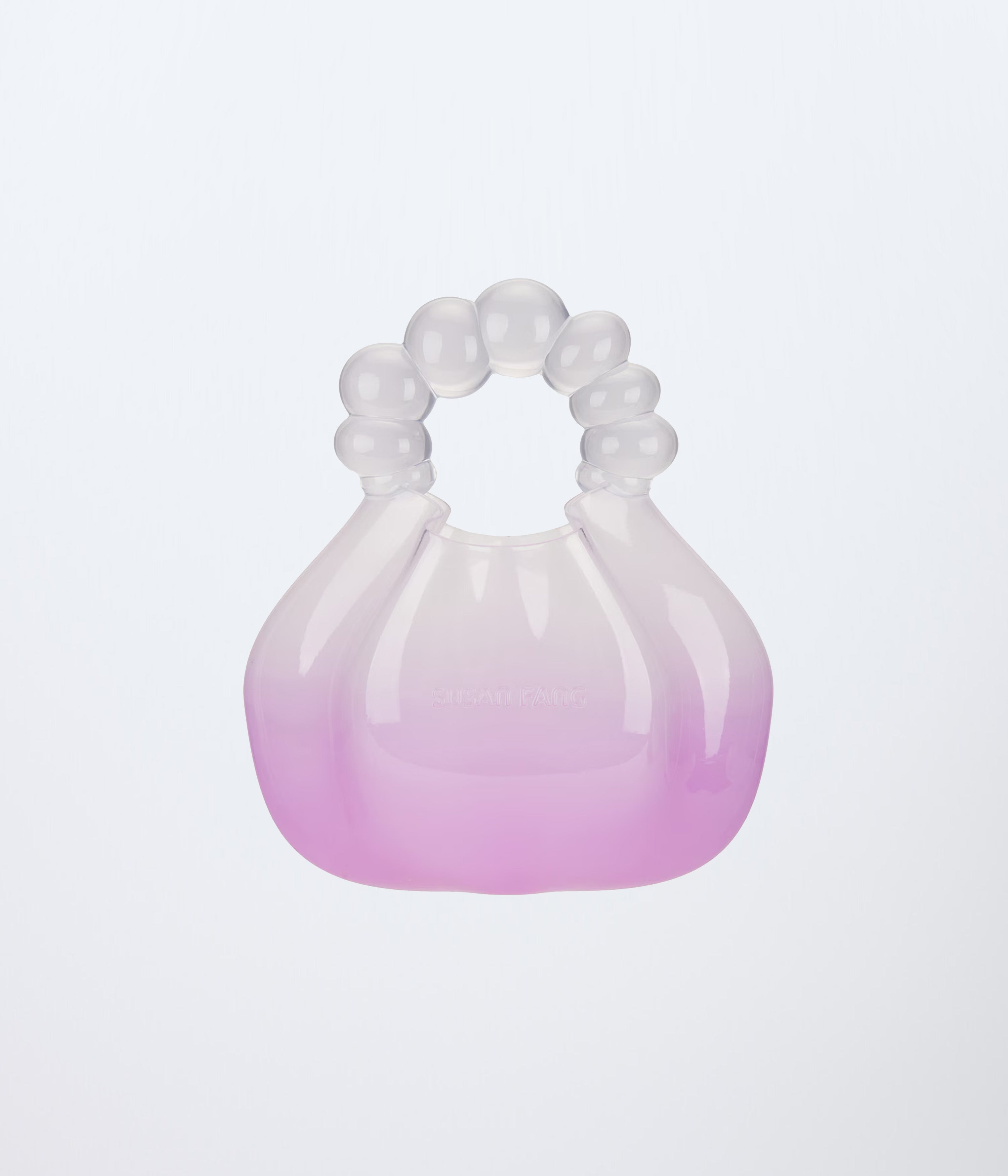 WOMEN GIRL WHITE AND PINK GRADIENT 3D PRINTED CANDY MIDI HANDBAG BAG KOREAN ASIAN STYLE DESIGN