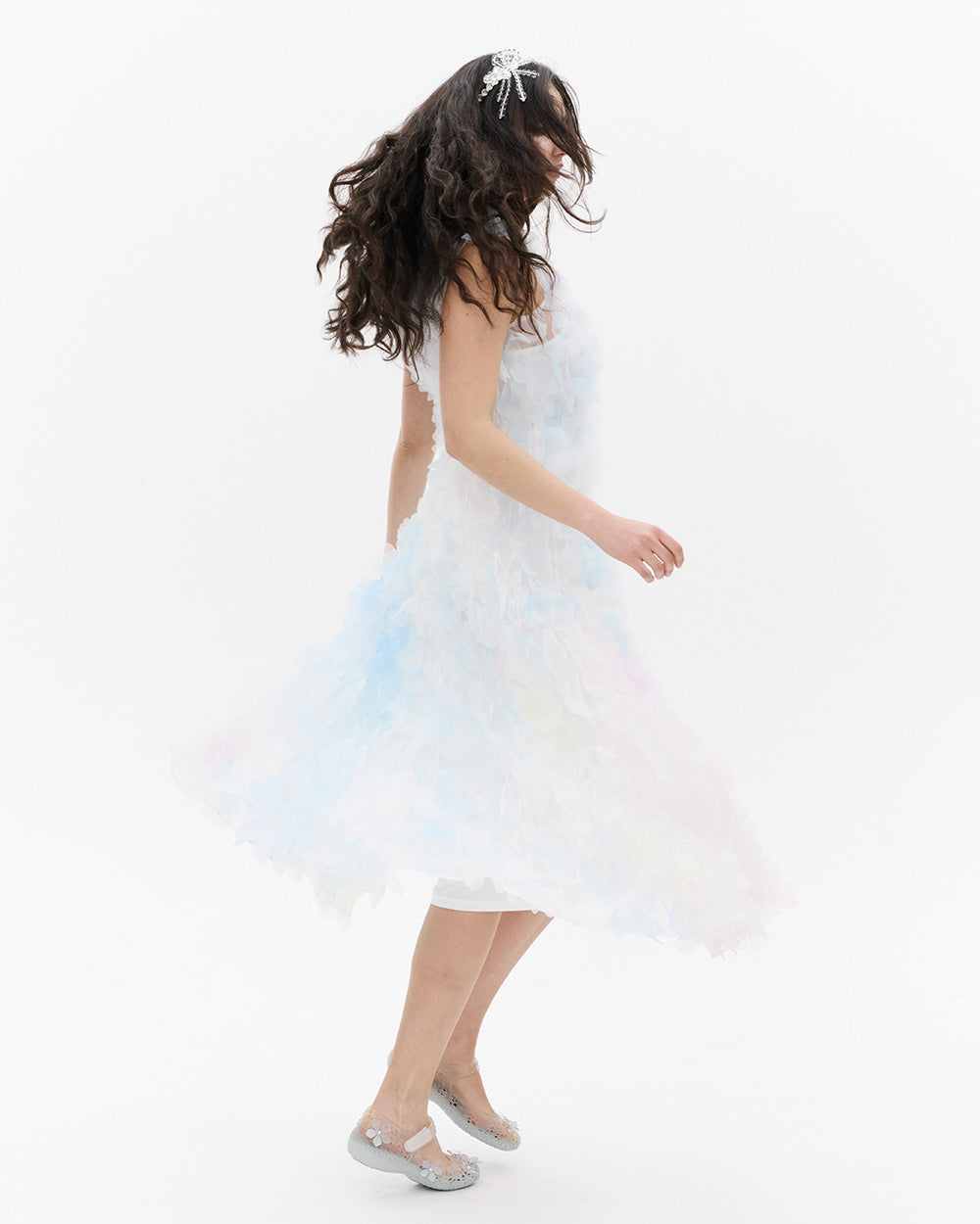 butterfly dress cutting Butterfly-Bodice Open-Back Long Sequin Prom Dress Powder Blue / 0