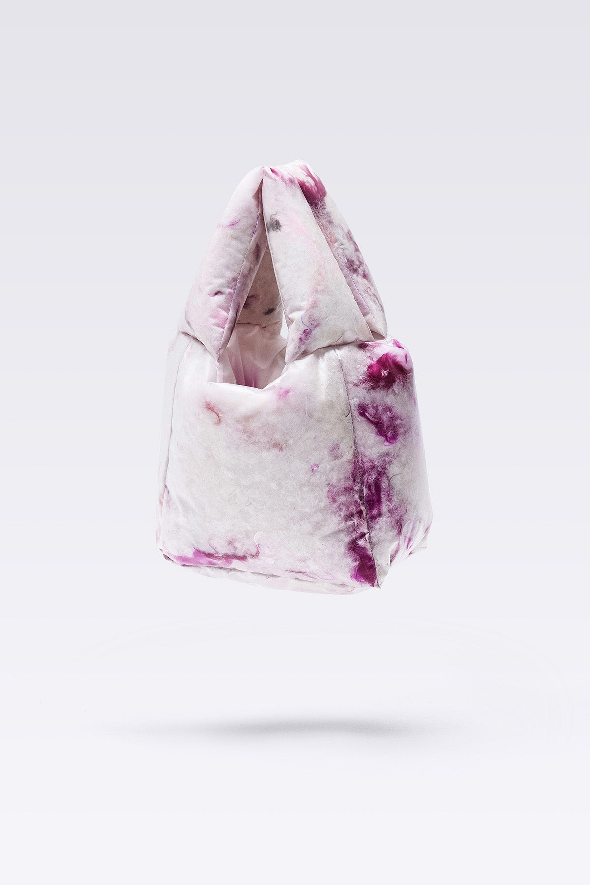 WOMEN GIRL ACCESSORY STYLE WHITE PURPLE SHOULDER MINI PUFFER FEATHER MINI BAG