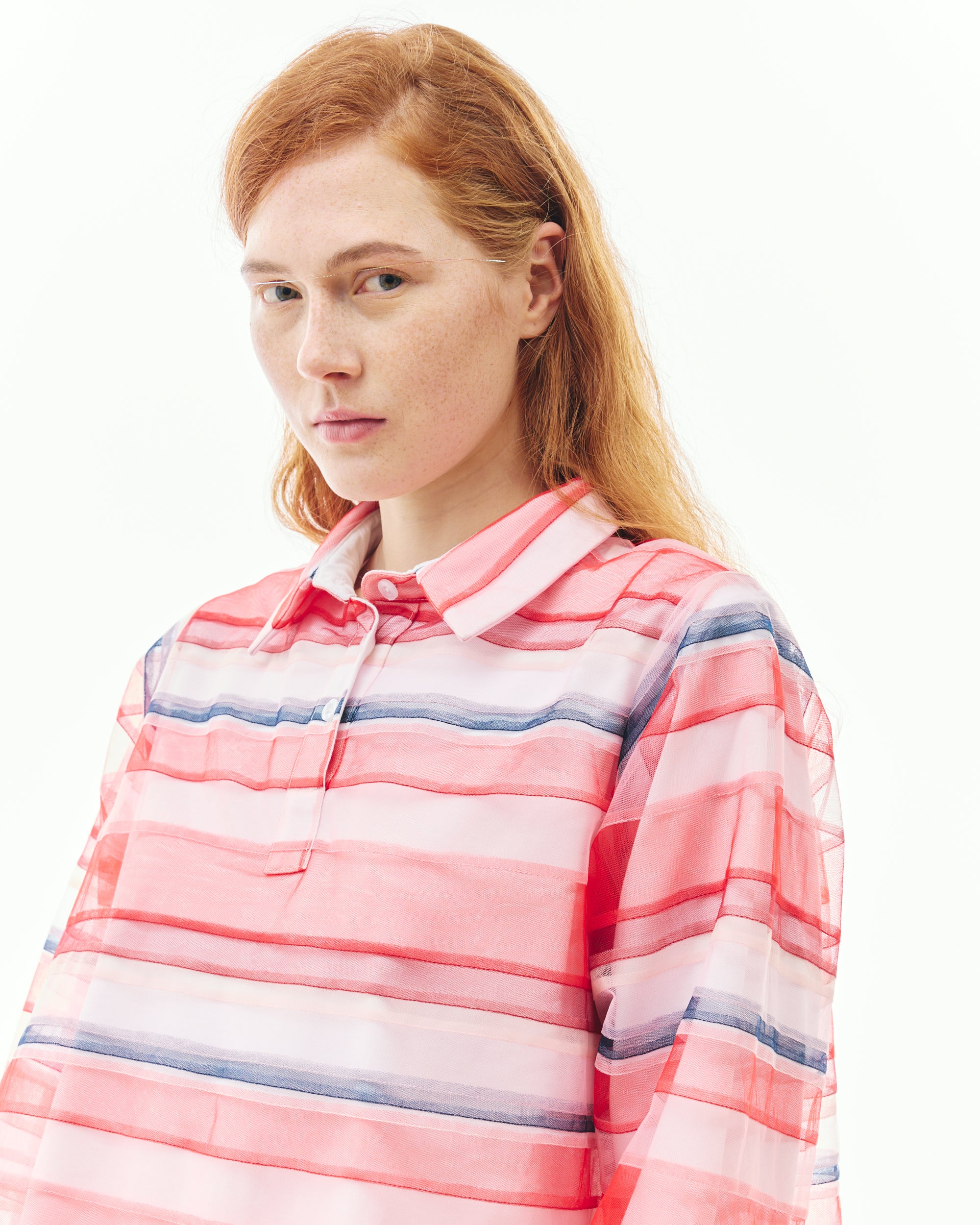 SUSANFANG POLO STRIPED SHIRT