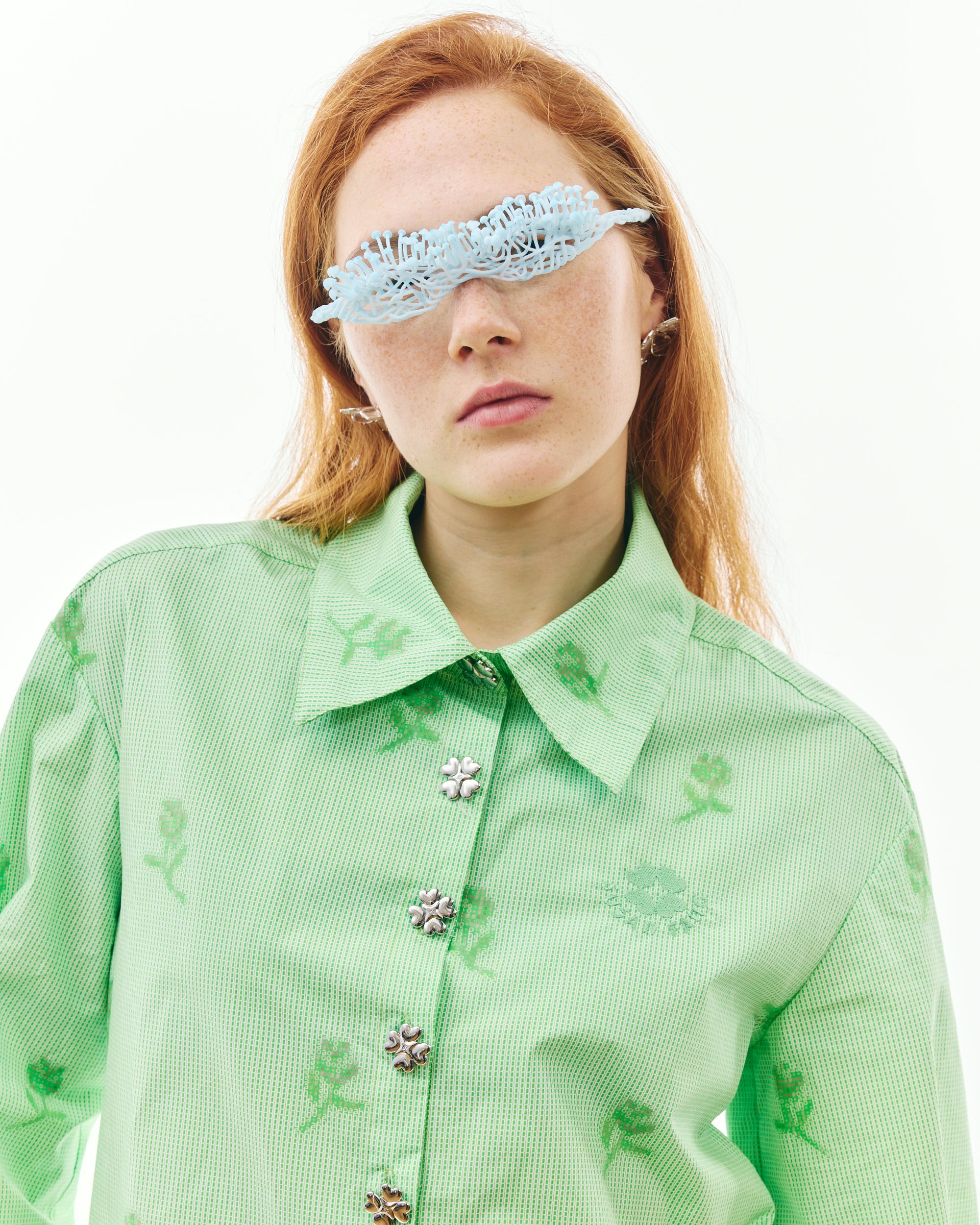 PRINTED FLORAL MONOGRAM SHIRT