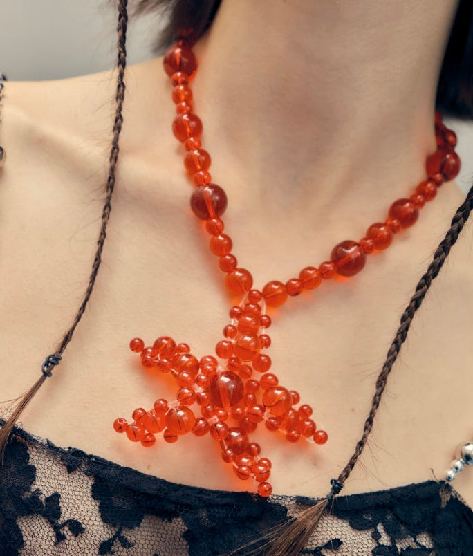 BEADED STAR NECKLACE