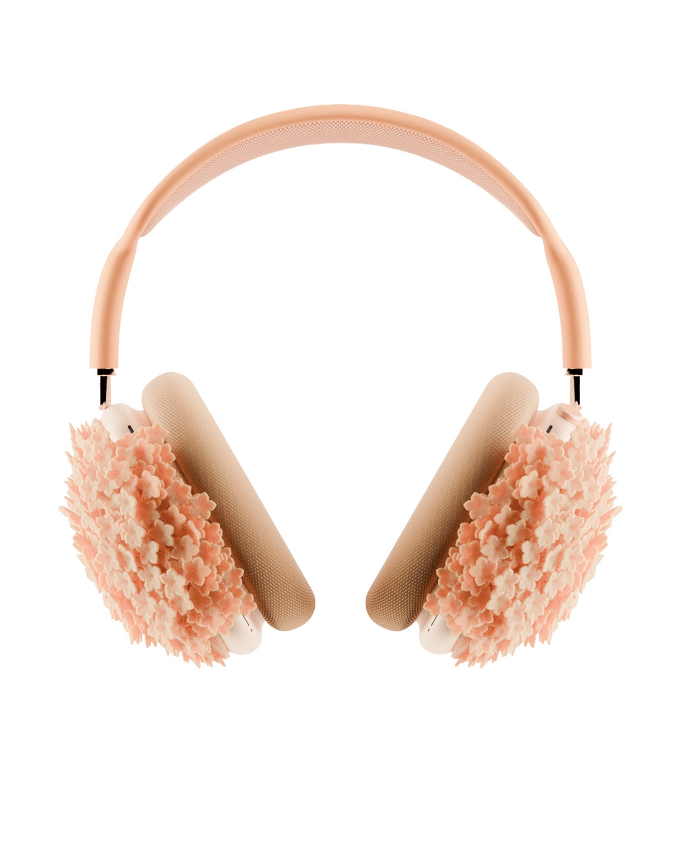 PEACH FLOWER AIRPODS MAX CASE 3D PRINTED