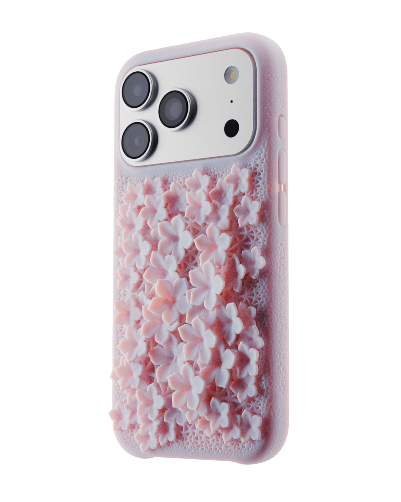 PEACH FLOWER IPHONE CASE 3D PRINTED