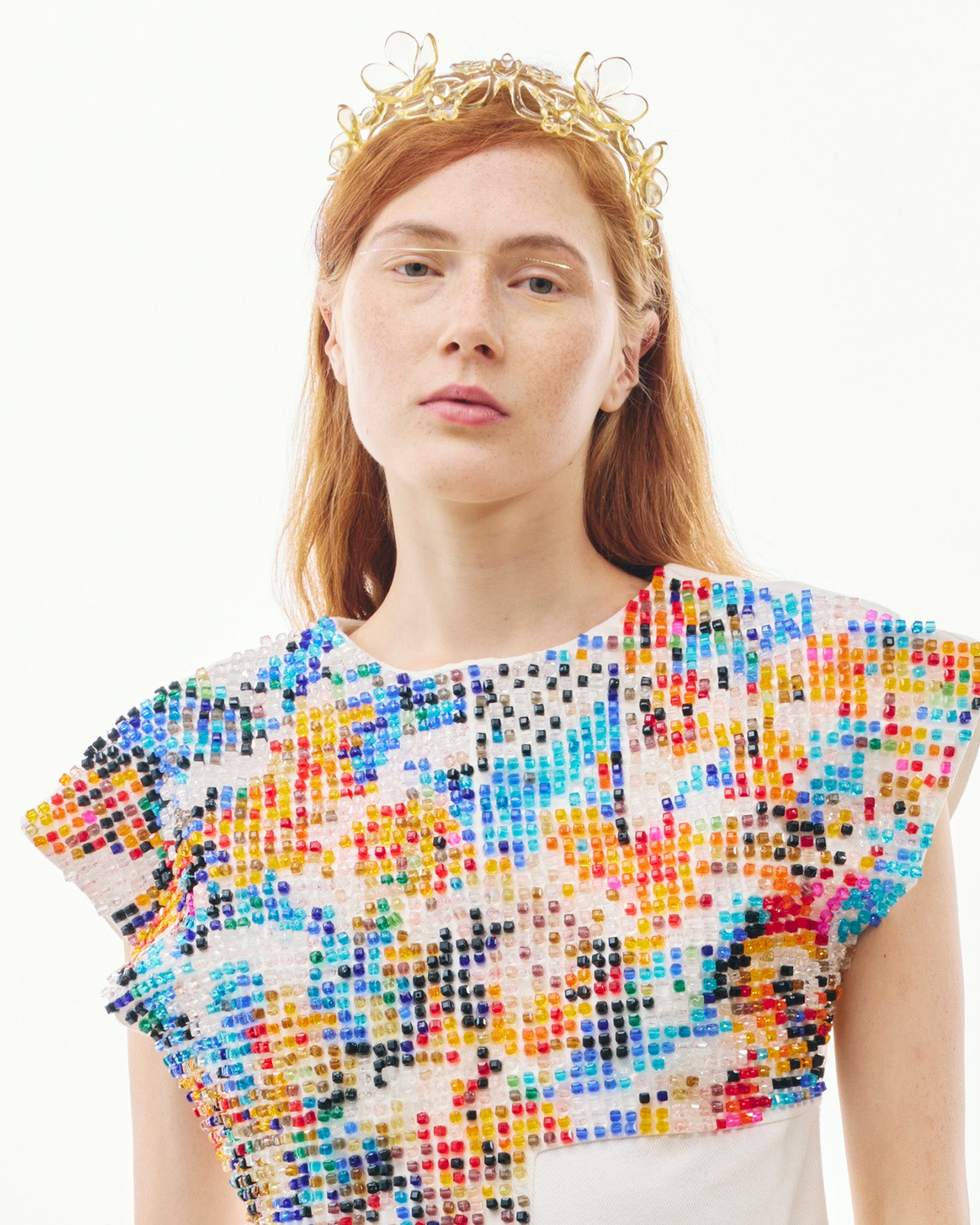 3DPRINTEDFLOWERSUNGLASSESyellowcasual