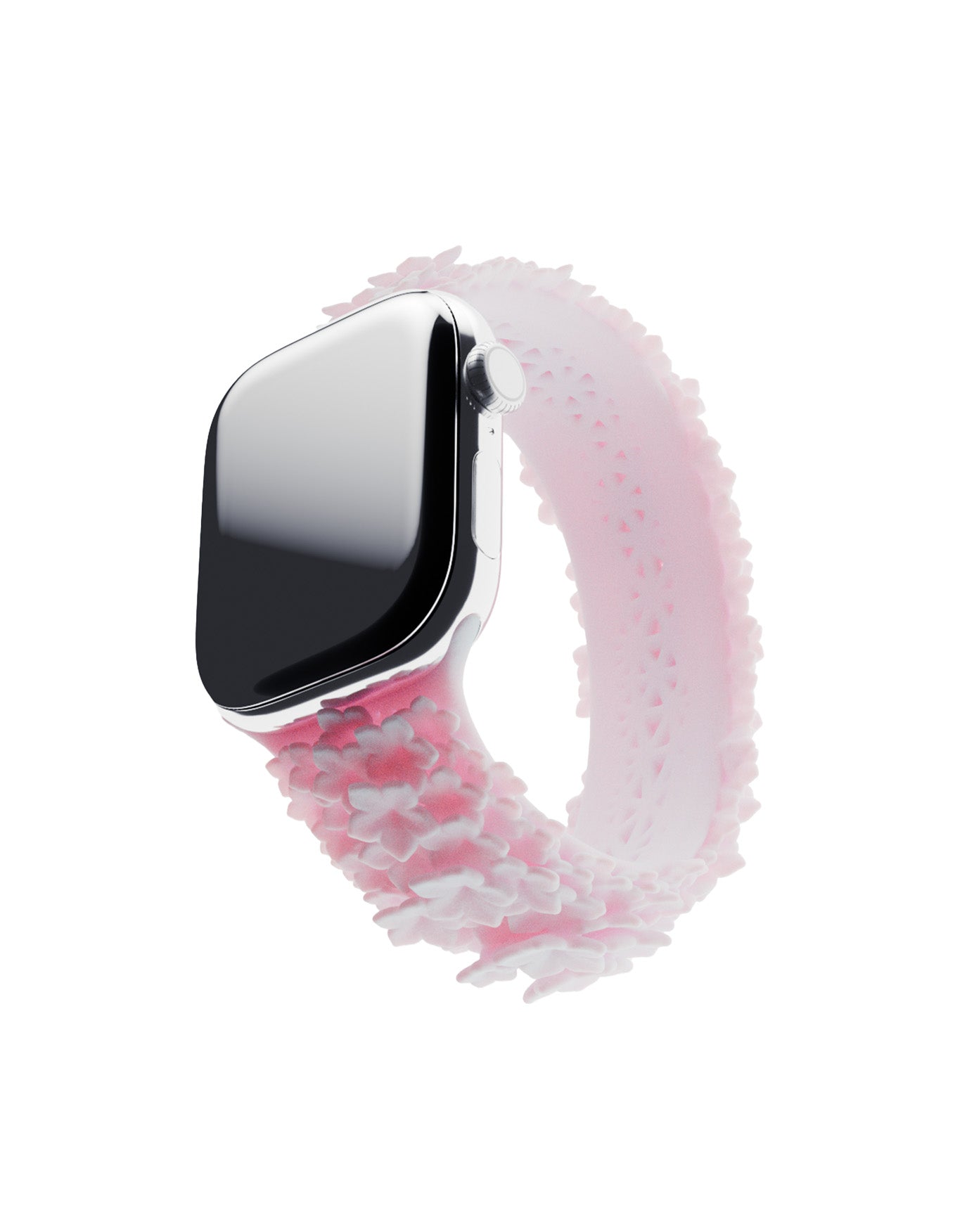 PEACH FLOWER APPLE WATCH BAND 3D PRINTED