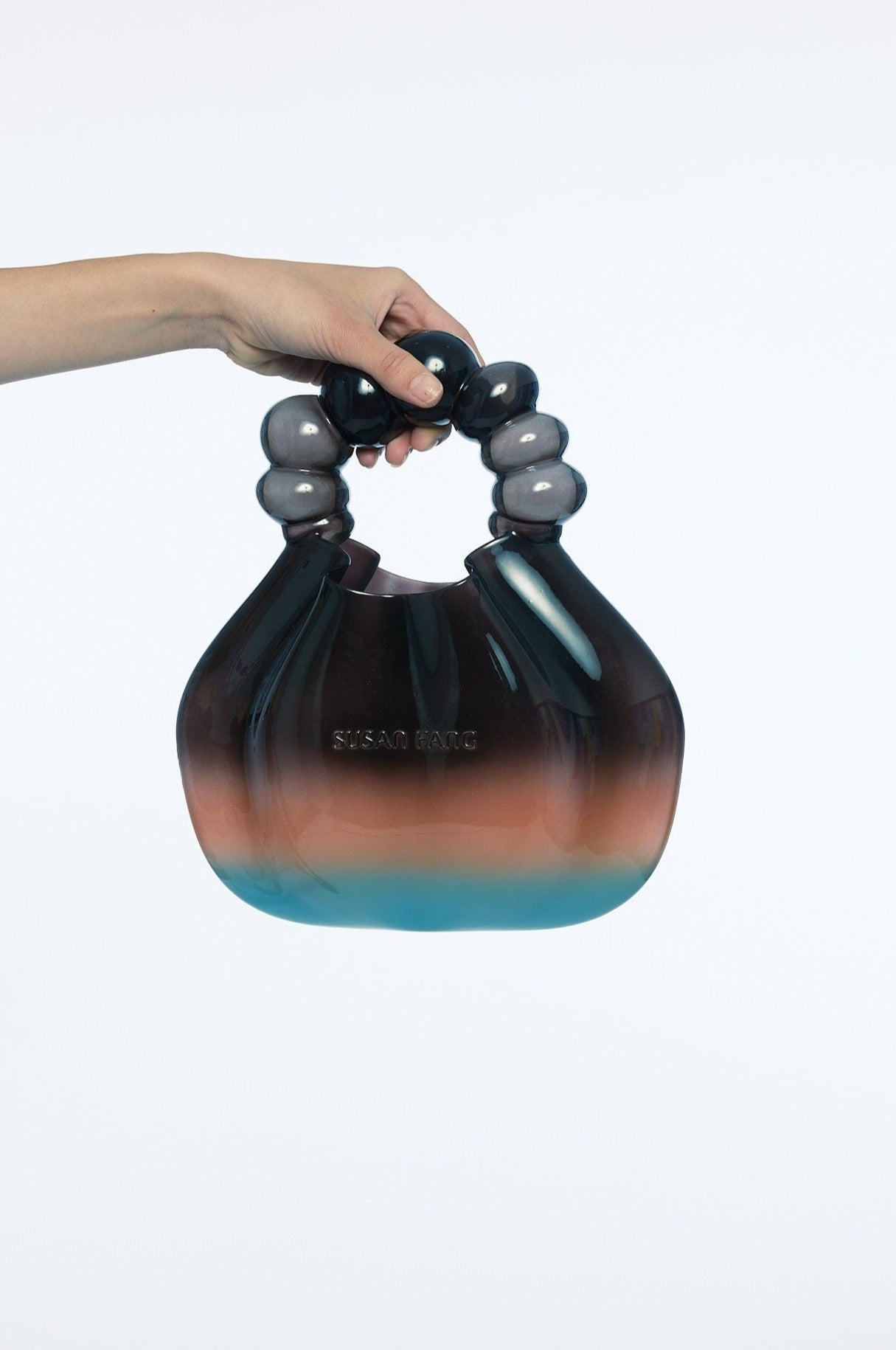 WOMEN GIRL BROWN GRADIENT 3D PRINTED CANDY MINI HANDBAG SMALL BAG KOREAN ASIAN STYLE DESIGN