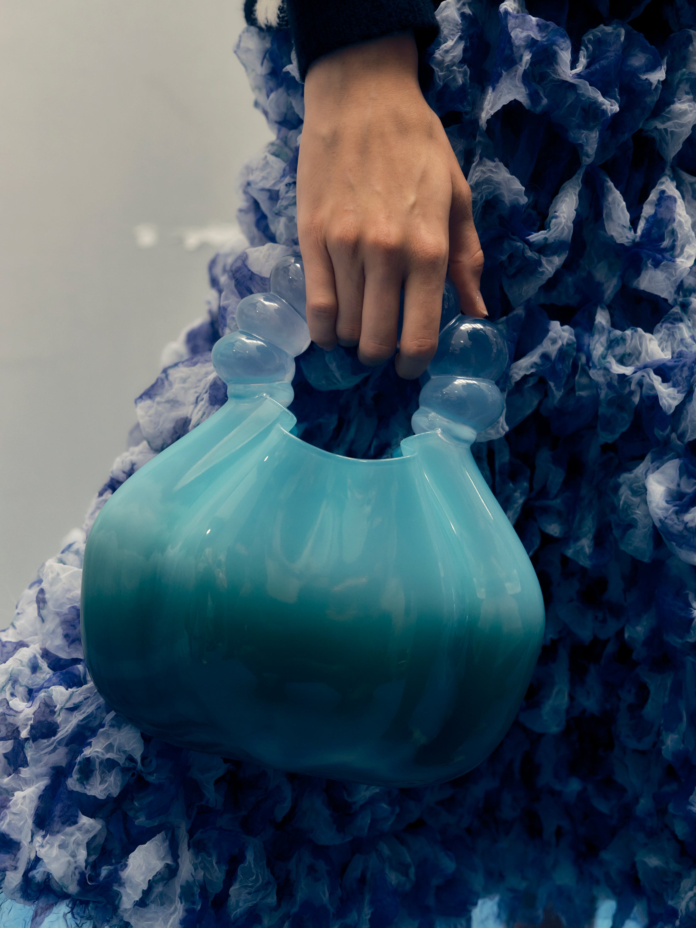 WOMEN GIRL GREEN CLOSE UP GRADIENT 3D PRINTED CANDY MINI HANDBAG SMALL BAG KOREAN ASIAN STYLE DESIGN