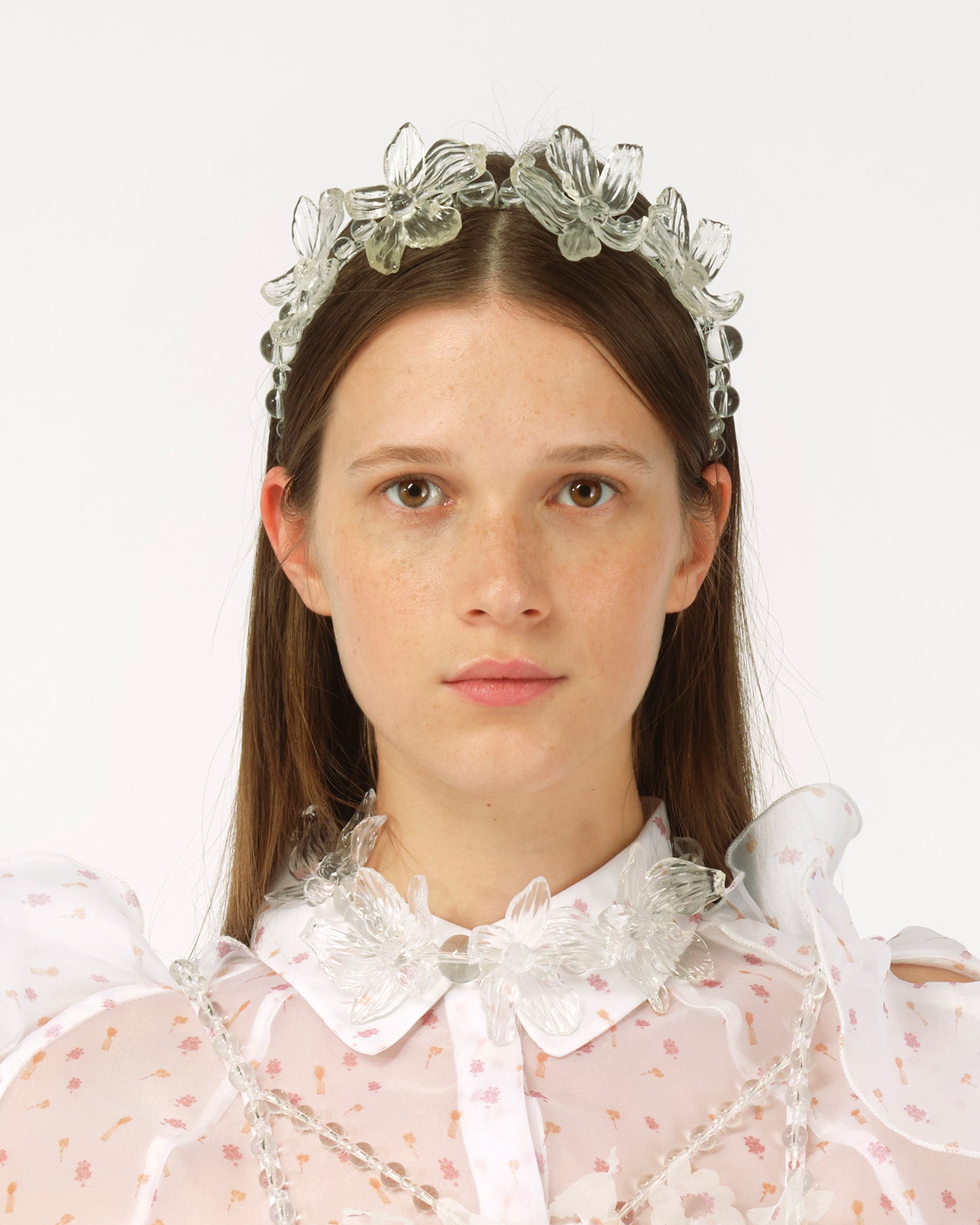 WOMEN CLEAR TRANSPARENT HAIR BAND HEADBAND EVENING WEAR