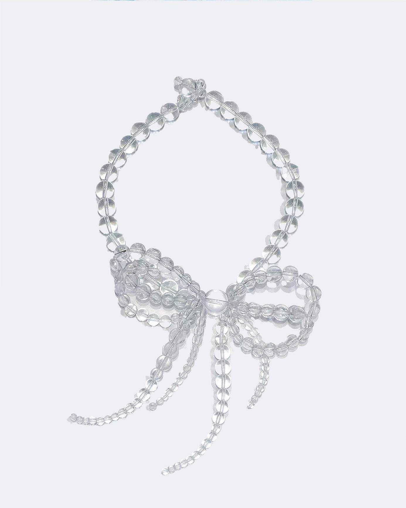 BUBBLEBEADEDBOWNECKLACE