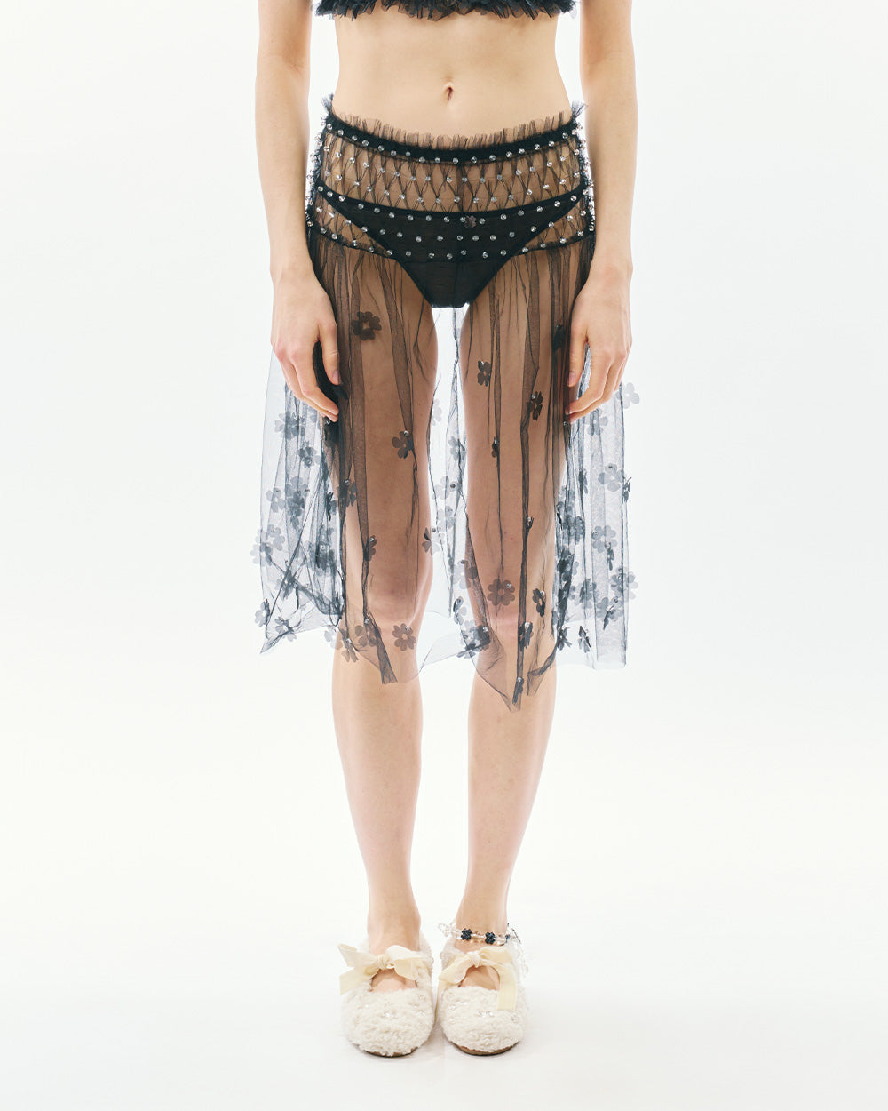 BUBBLESMOCKEDFLOATFLOWERSKIRT_black_front