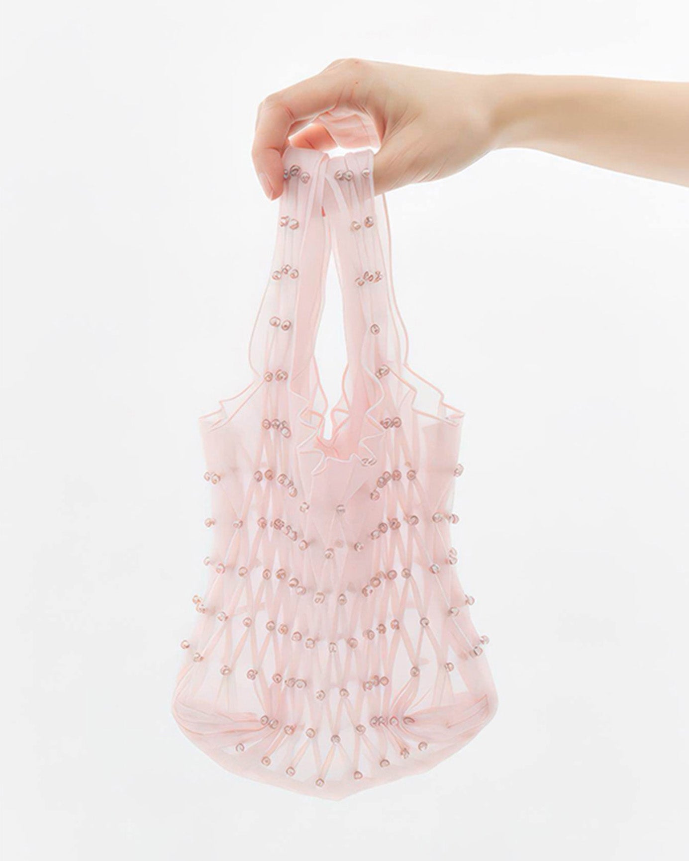 BUBBLESMOCKEDMINIHANDBAGPINK