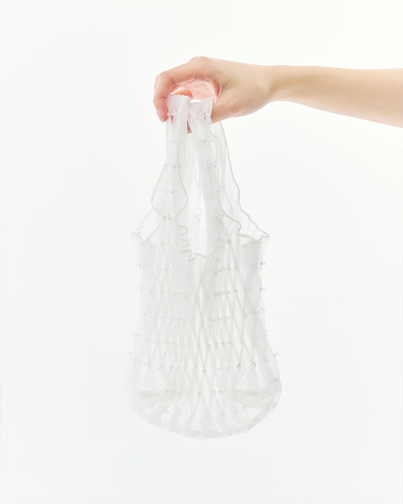 BUBBLE SMOCKED MINI HANDBAG