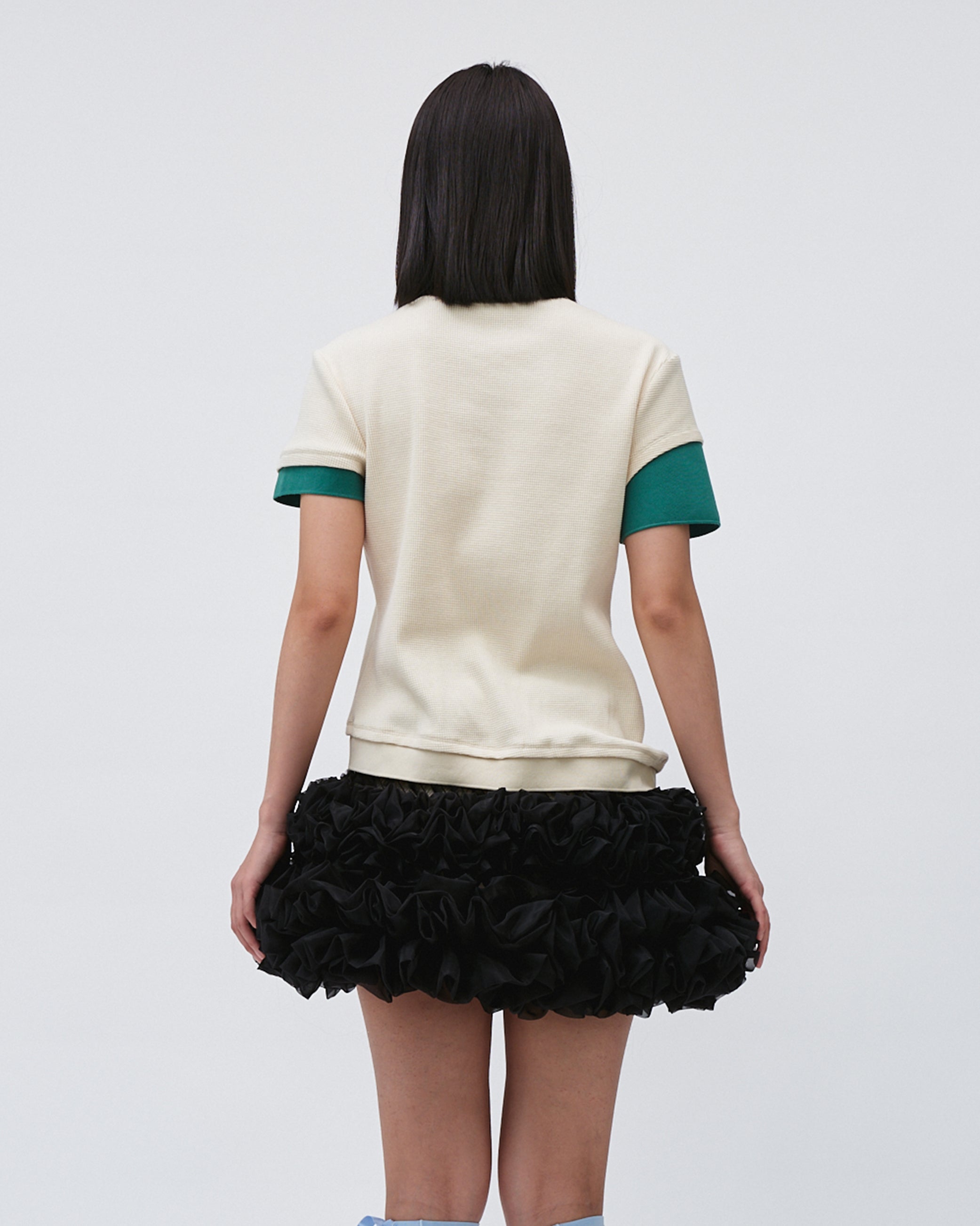 EMBROIDERED LAYERED TEE