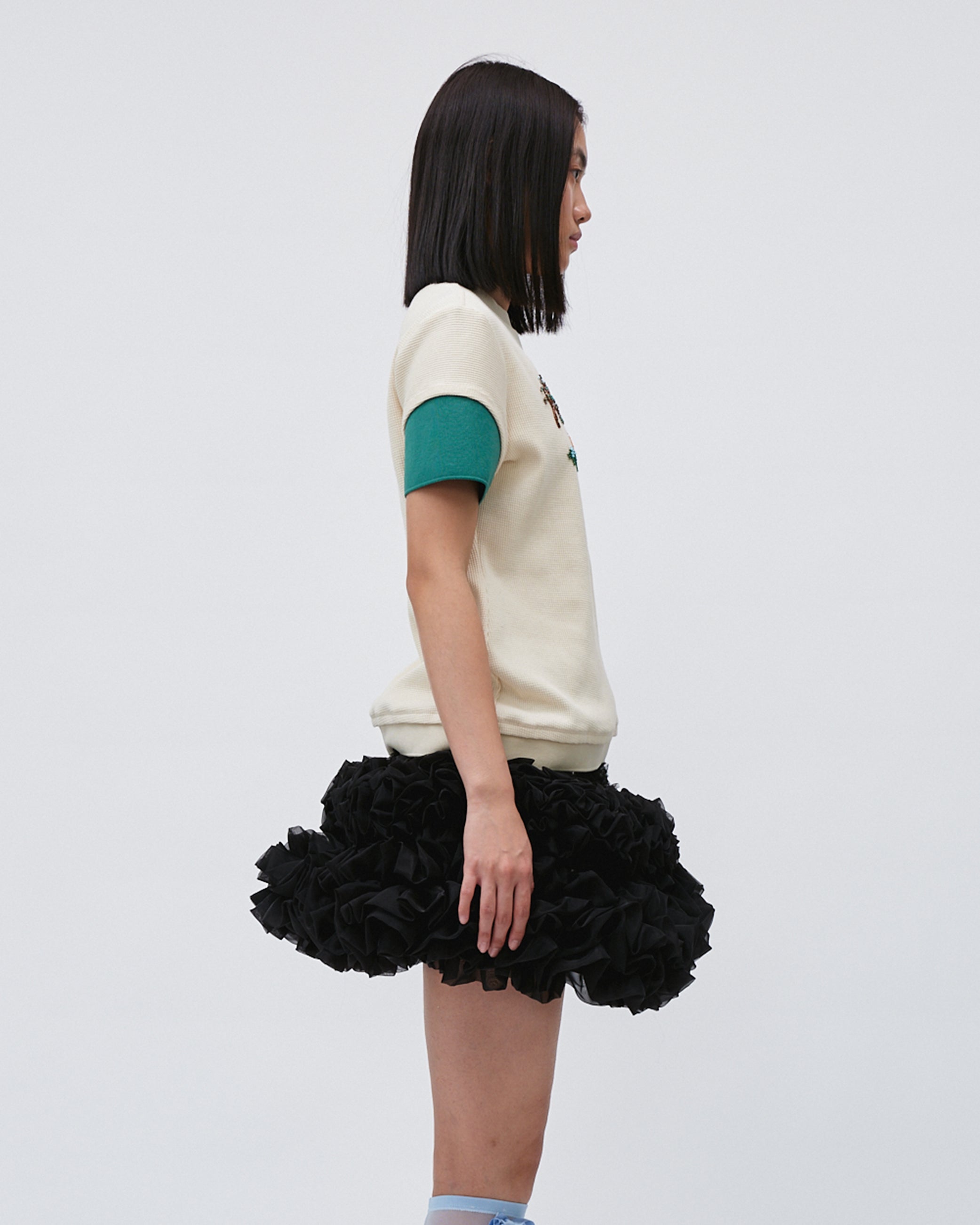 EMBROIDERED LAYERED TEE