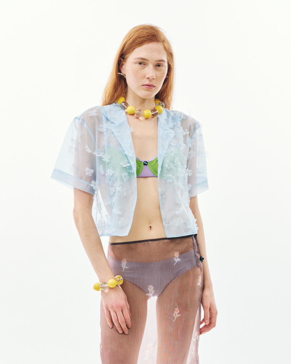 SUSAN FANG（スーザン・ファング）　チュールトップス ブルー SUSAN FANG 2026年春夏コレクション | ロンドン | 画像35枚 - FASHIONSNAP