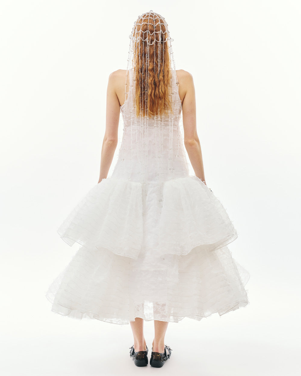 LASER-CUT FLOWER BRIDAL DRESS