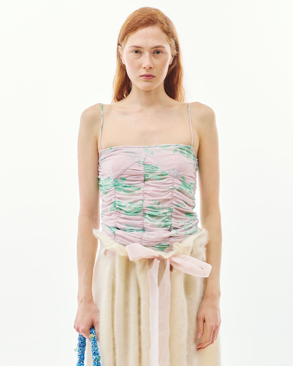 PRINTED_FLOWER_GATHERED_STRAP_TOP_PINK_FRONT