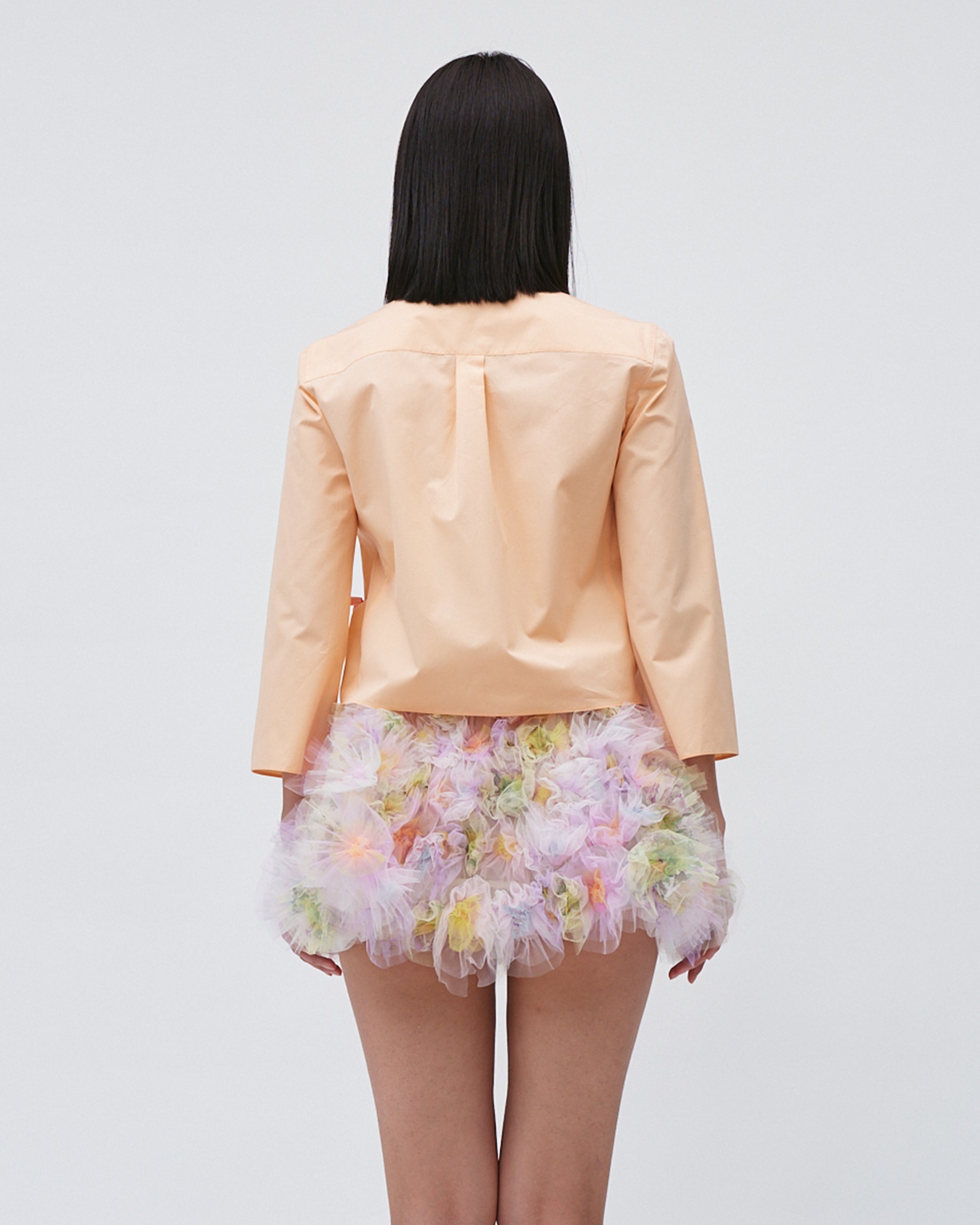 RIBBON FLORAL EMBROIDERED SHIRT