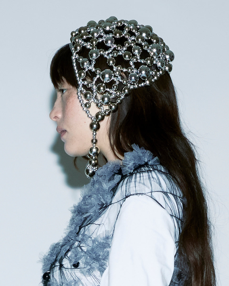 IRIDESCENT BEADED HEADPIECE