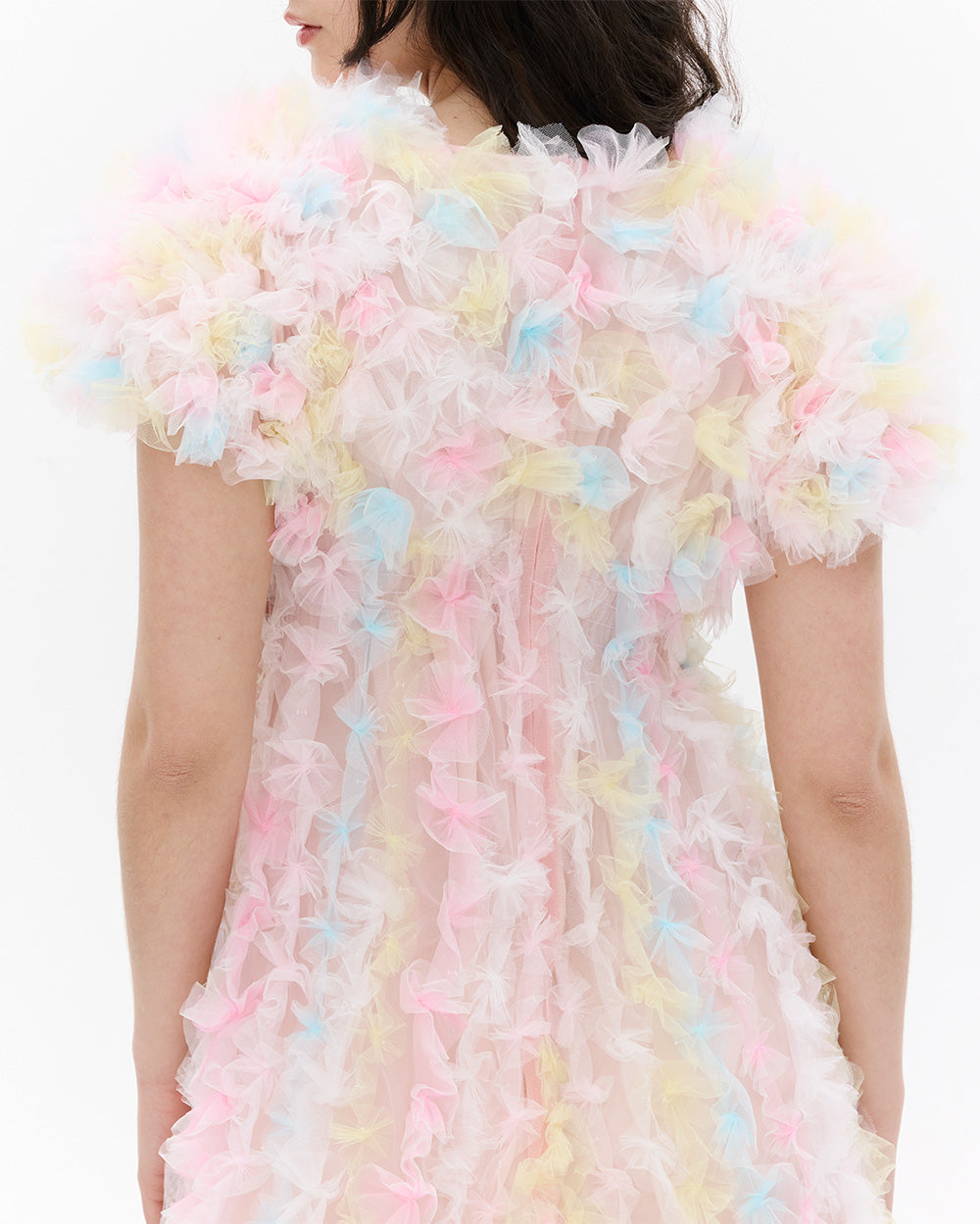 AIR-FLOWER PASTEL MAXI GOWN