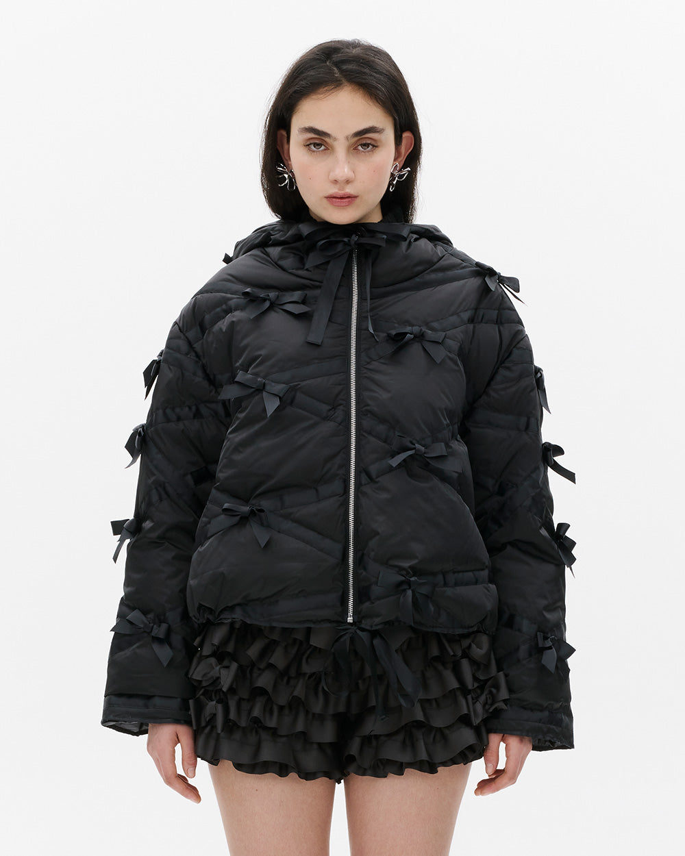 SUSANFANGBOWHOODEDPADDEDJACKETBLACKfront