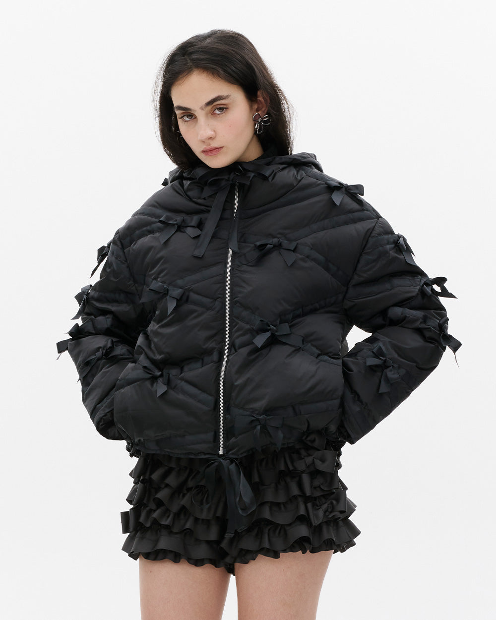 SUSANFANGBOWHOODEDPADDEDJACKETBLACKside