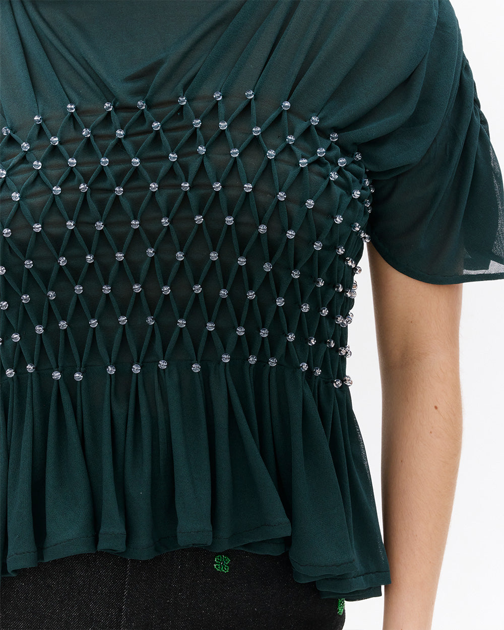 SUSANFANGBUBBLESMOCKEDJERSEYTOPdetails