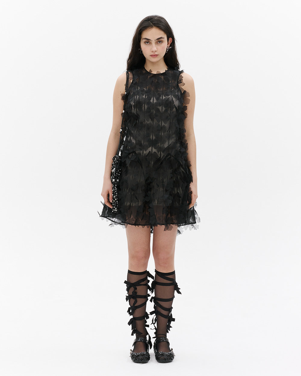 SUSANFANGLASER-CUTBUTTERFLYMINIDRESSfront