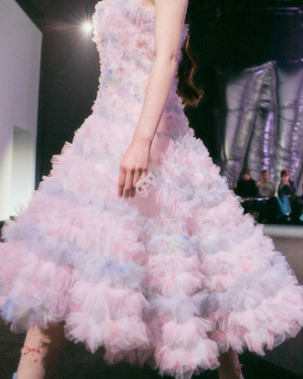 flower pastel dress Pastel Floral Puff Sleeve Dress
