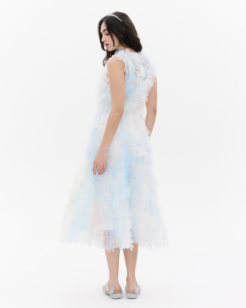 PASTEL LASER-CUT BUTTERFLY DRESS