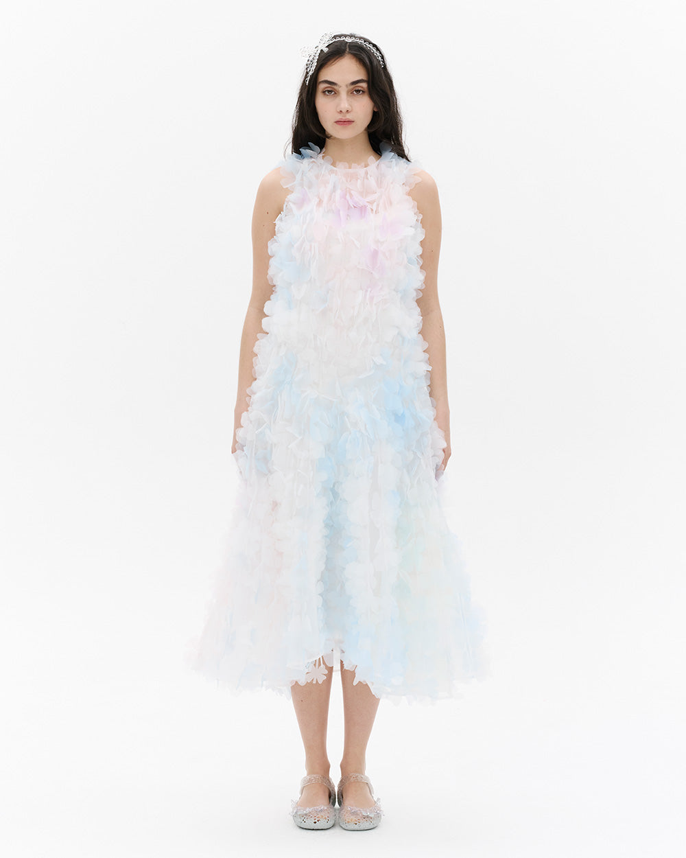 PASTEL LASER-CUT BUTTERFLY DRESS