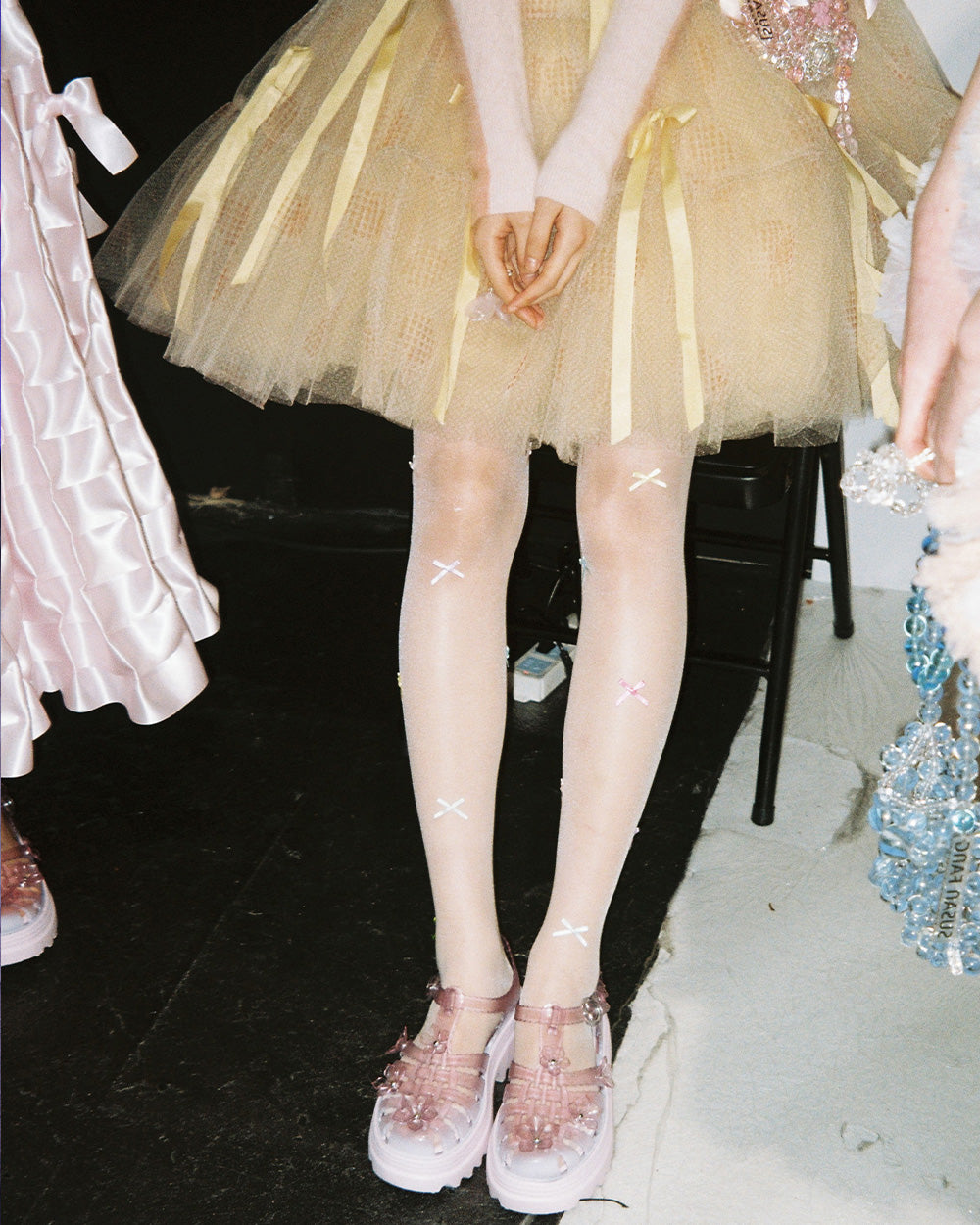 SUSANFANGPRINTEDRIBBONBOWSKIRTdetails