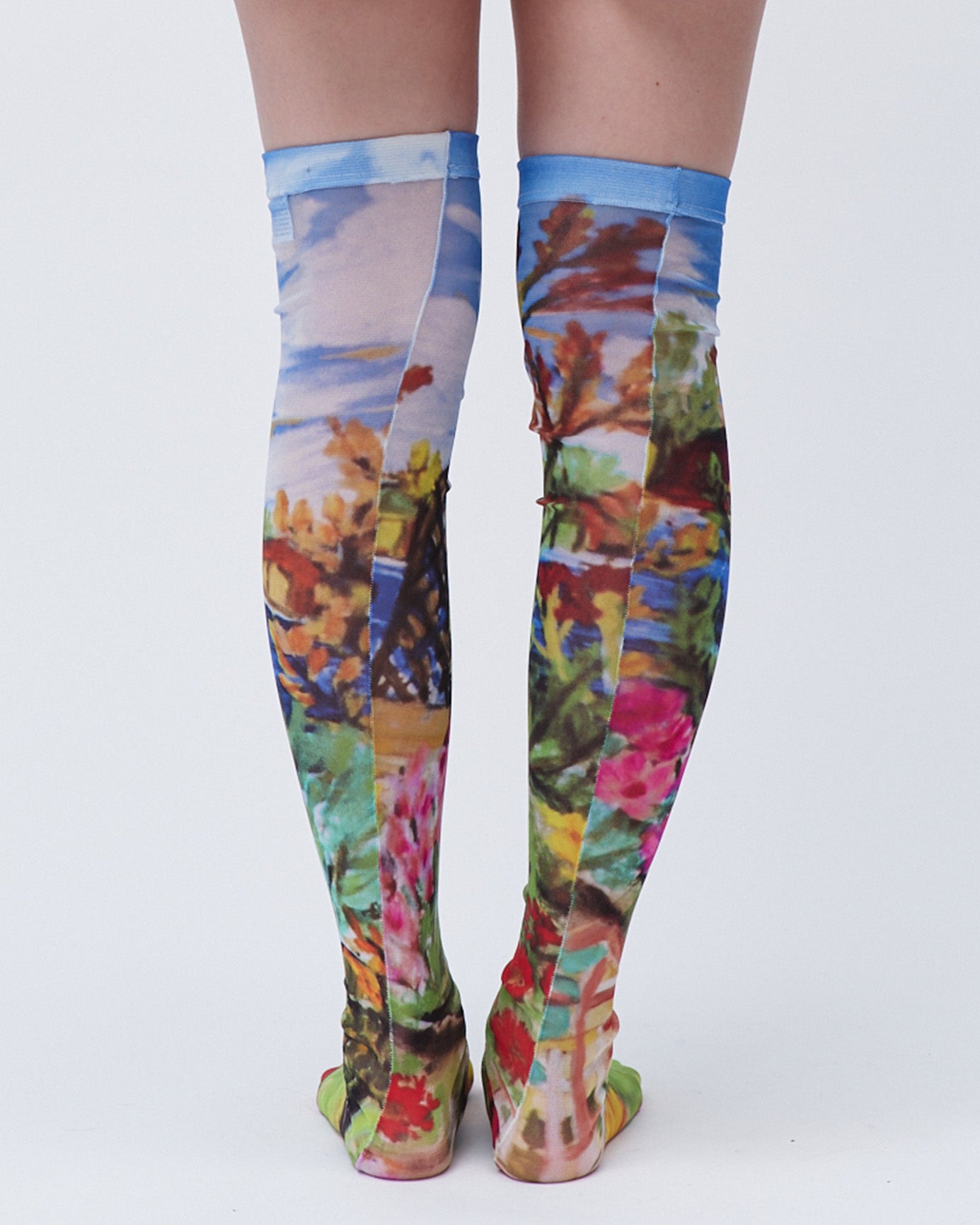 SUSANFANGPRINTEDSOCKSFLORALBACK