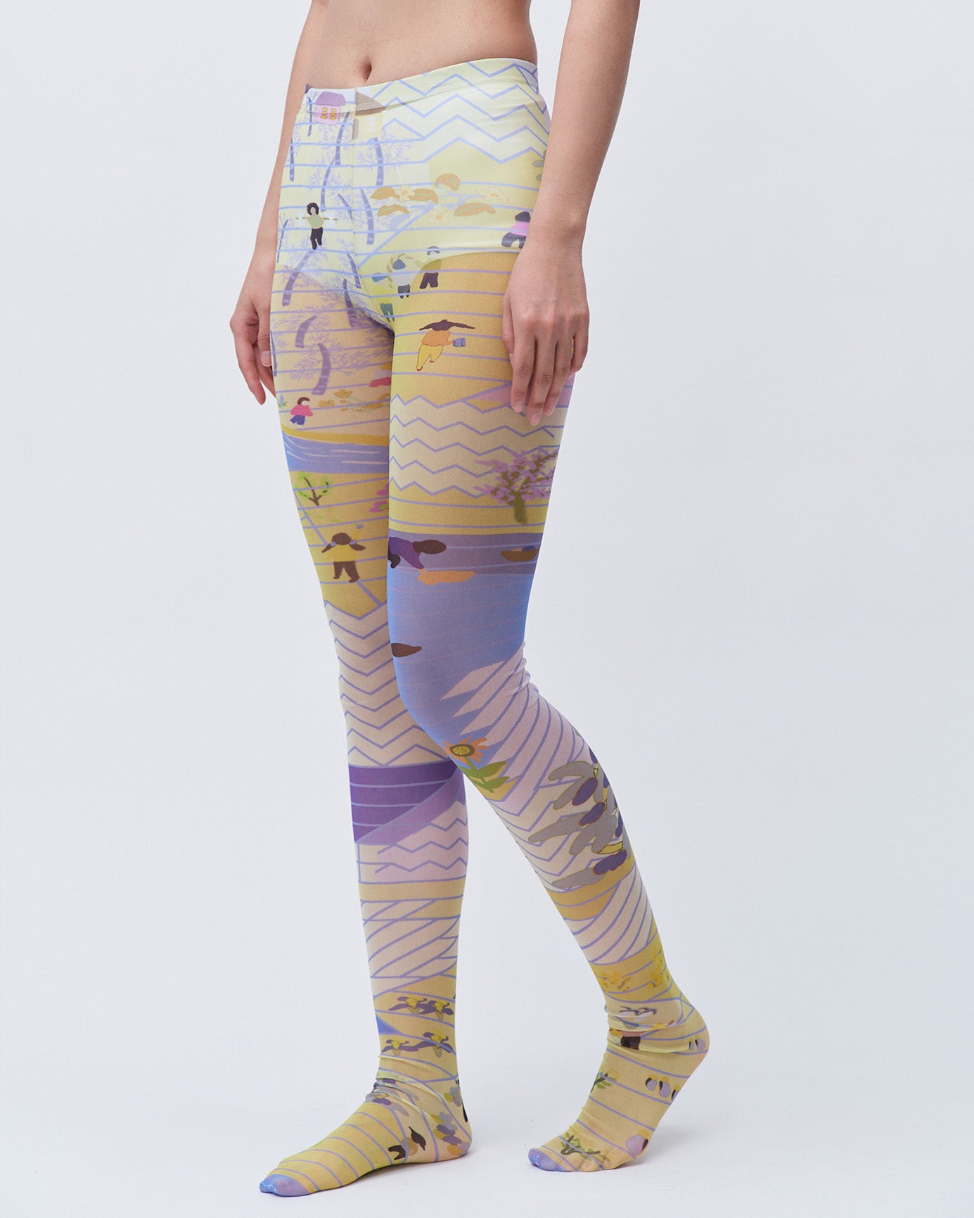 SUSANFANGPRINTEDTIGHTSPAINTINGPOSE