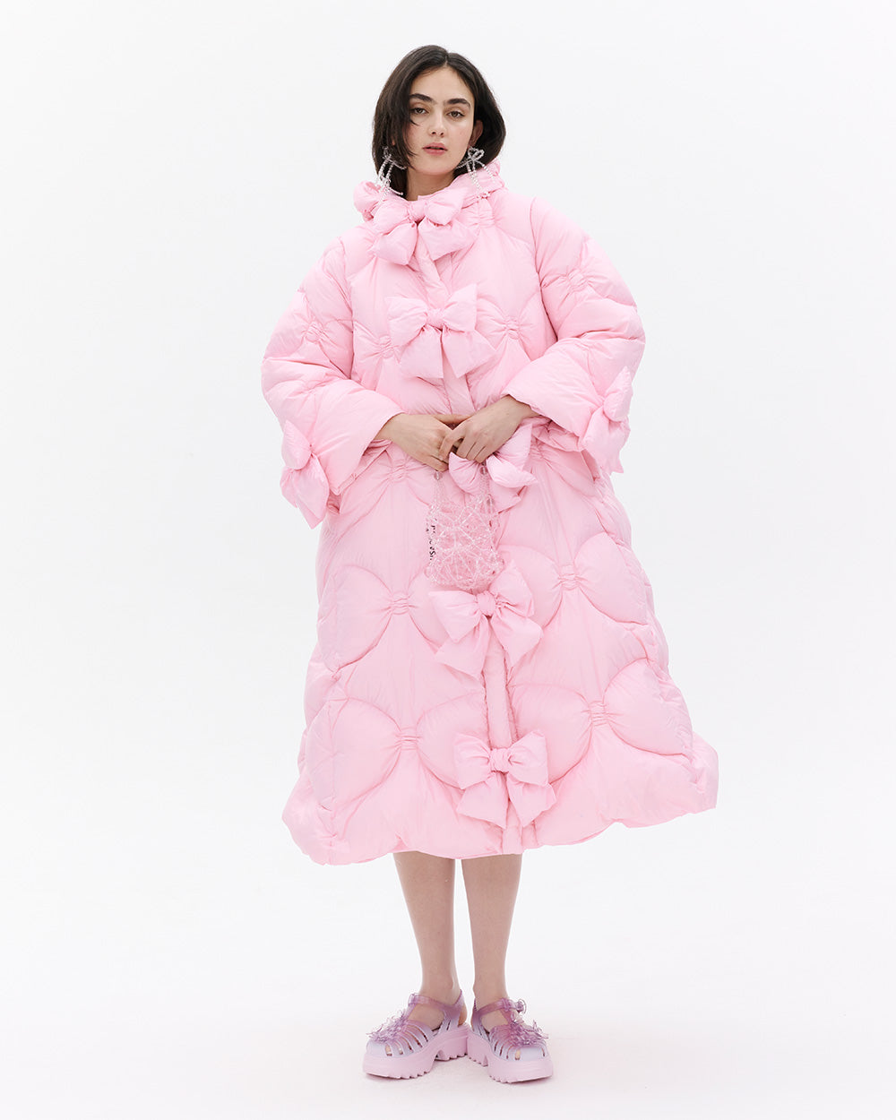 SUSANFANGQUILTEDBOWHOODEDPUFFERJACKET