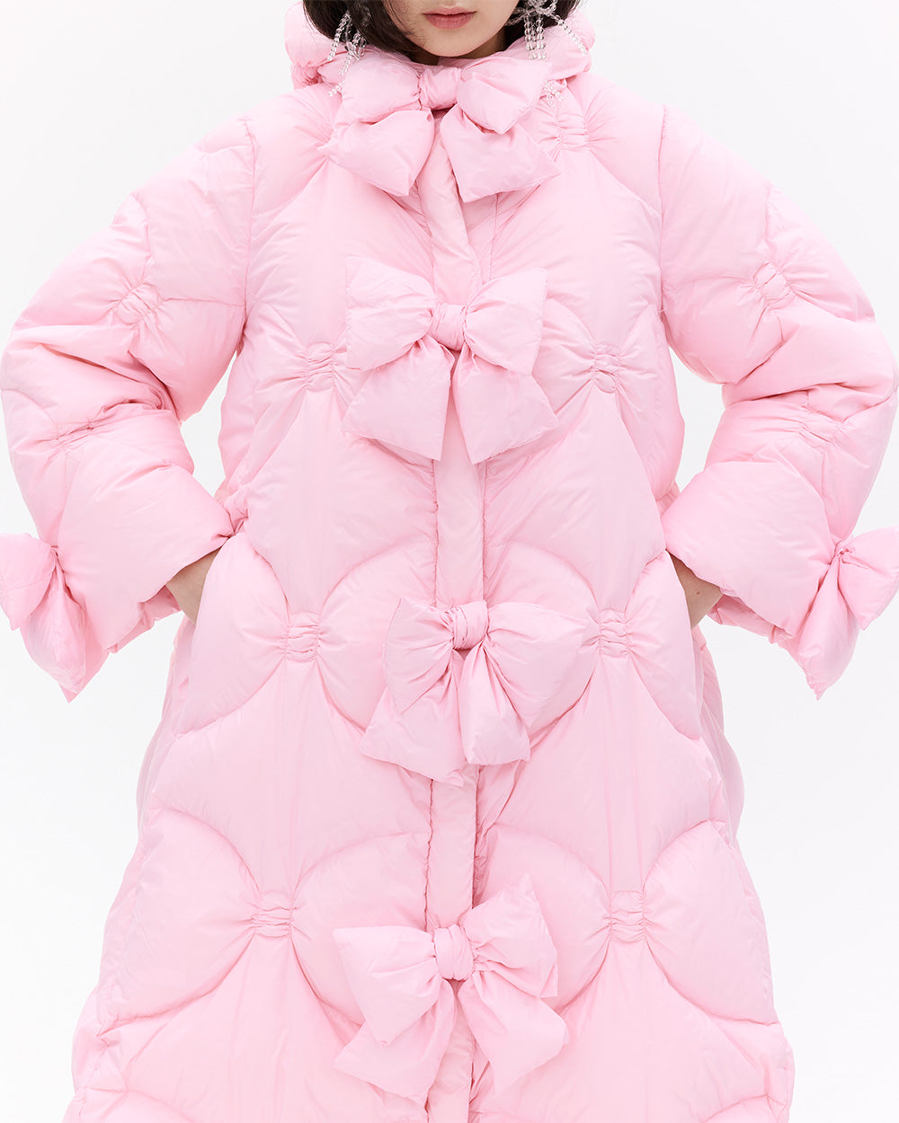 SUSANFANGQUILTEDBOWHOODEDPUFFERJACKETdetails