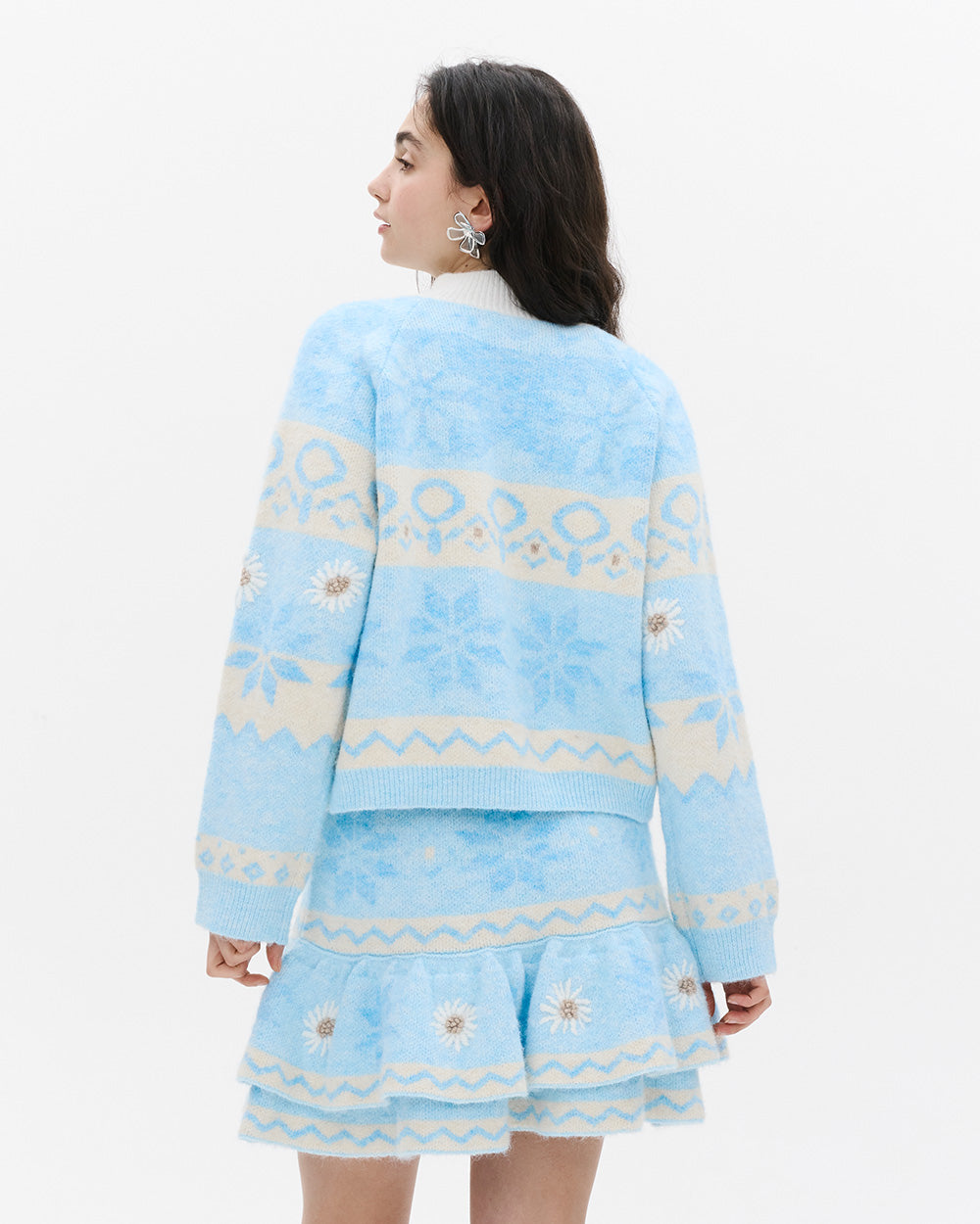 SUSANFANGRECYCLEDJACQUARDKNITCARDIGANback