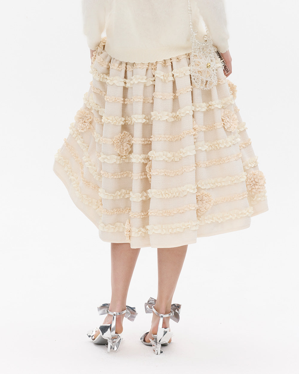 SUSANFANGRIBBONROSETWEEDSKIRTback