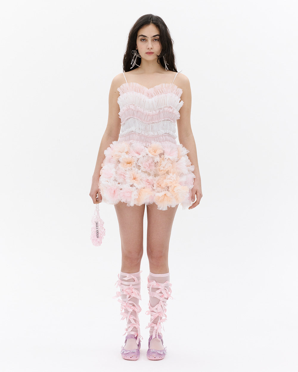 SUSANFANGSHIRREDORGANZAAIR-FLOWERDRESSfront