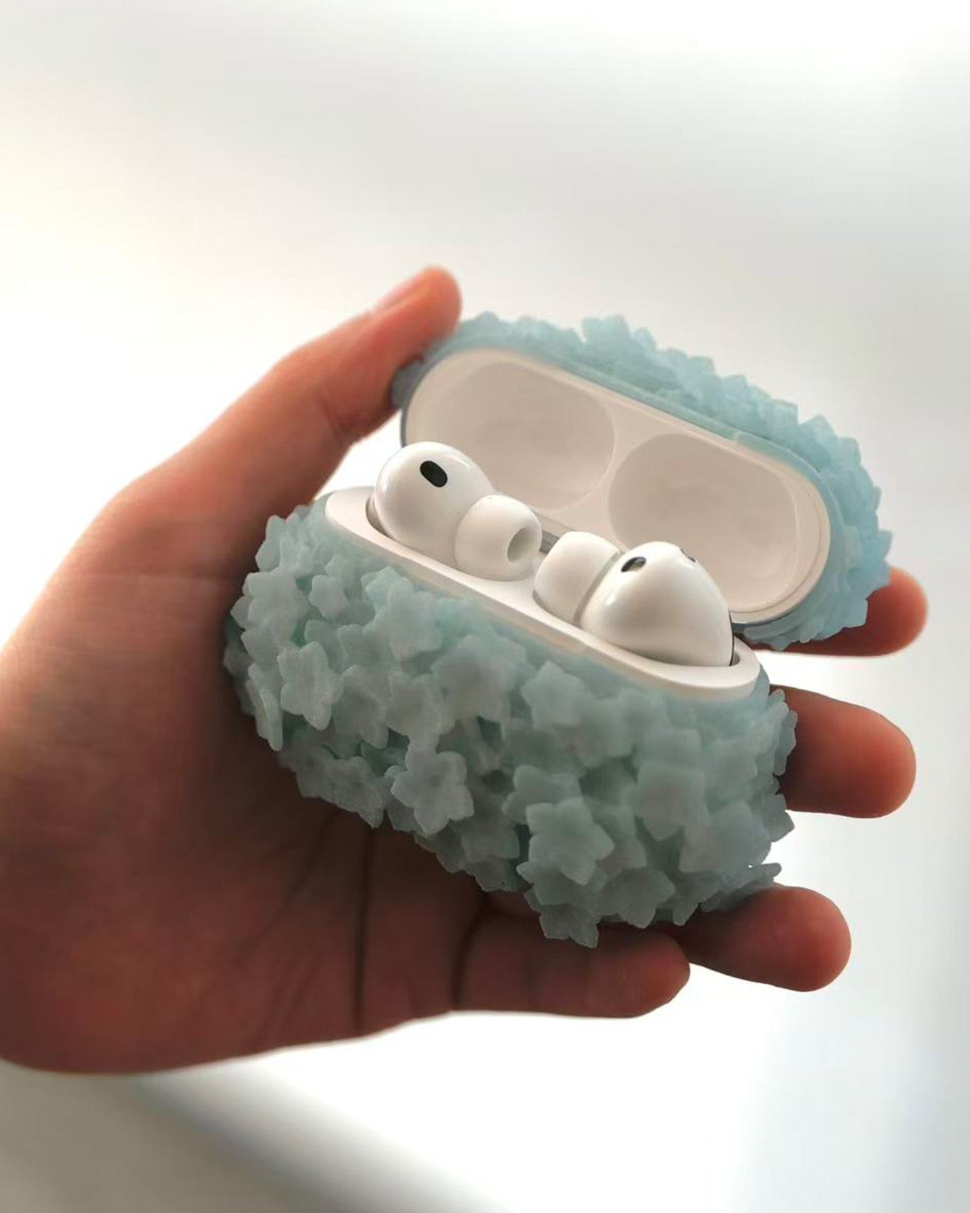 PEACH FLOWER AIRPODS CASE 3D PRINTED