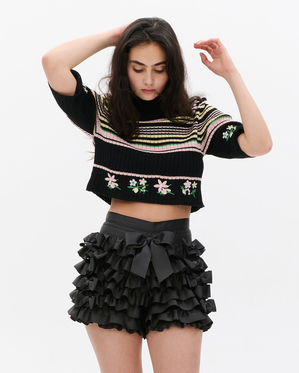 SUSAN_FANG_KNITTED_FLOWER_MINI_CROP_TOP