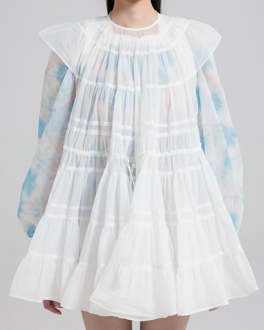 White A Line Mini Tie Dress White A Line Mini Tie Dress