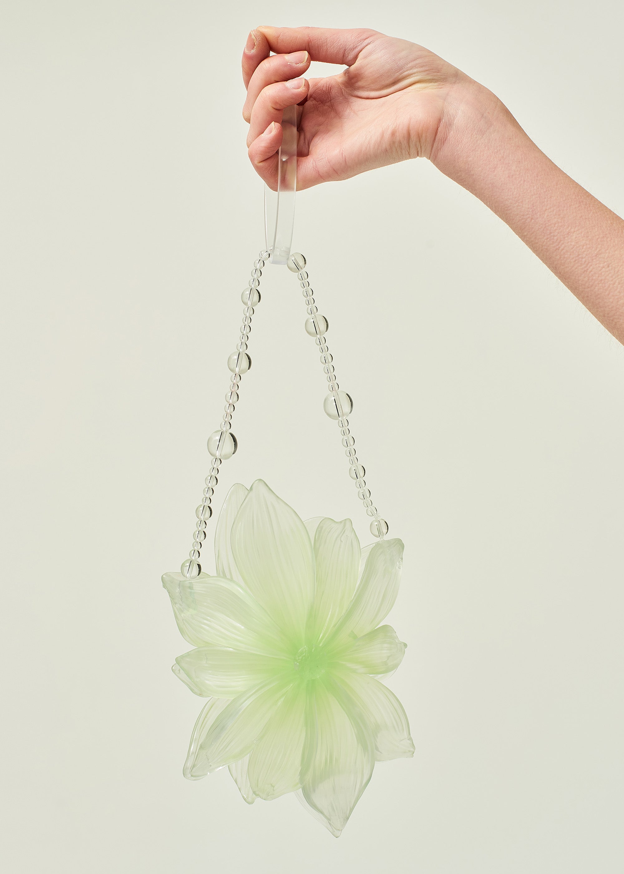 GREEN WOMEN GIRL ASIAN KOREAN STYLE 3D PRINTED CRYSTAL GRADIENT FLORAL PHONE BAG SMALL CROSSBODY BAG