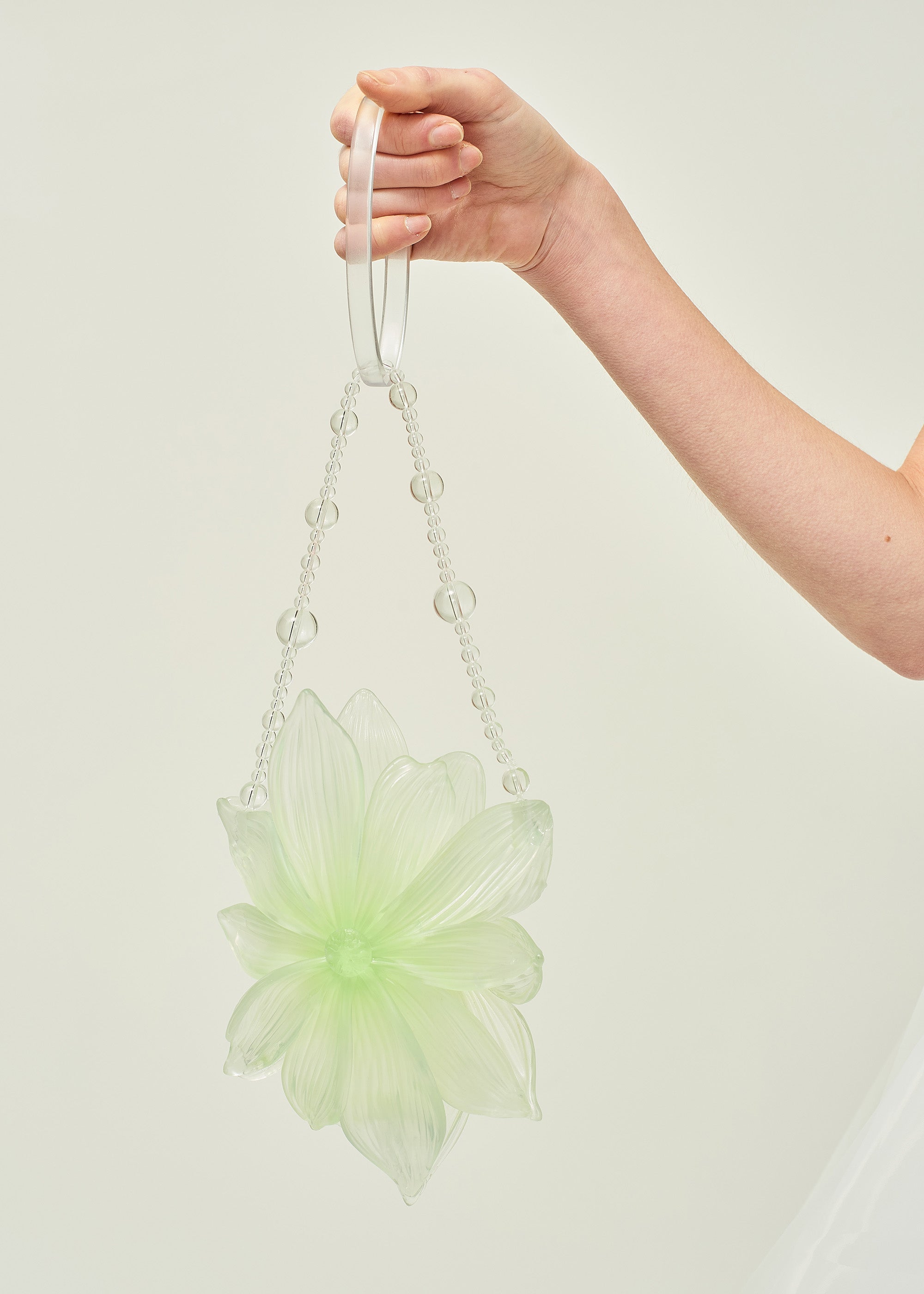 GREEN WOMEN GIRL ASIAN KOREAN STYLE 3D PRINTED CRYSTAL GRADIENT FLORAL PHONE BAG SMALL CROSSBODY BAG
