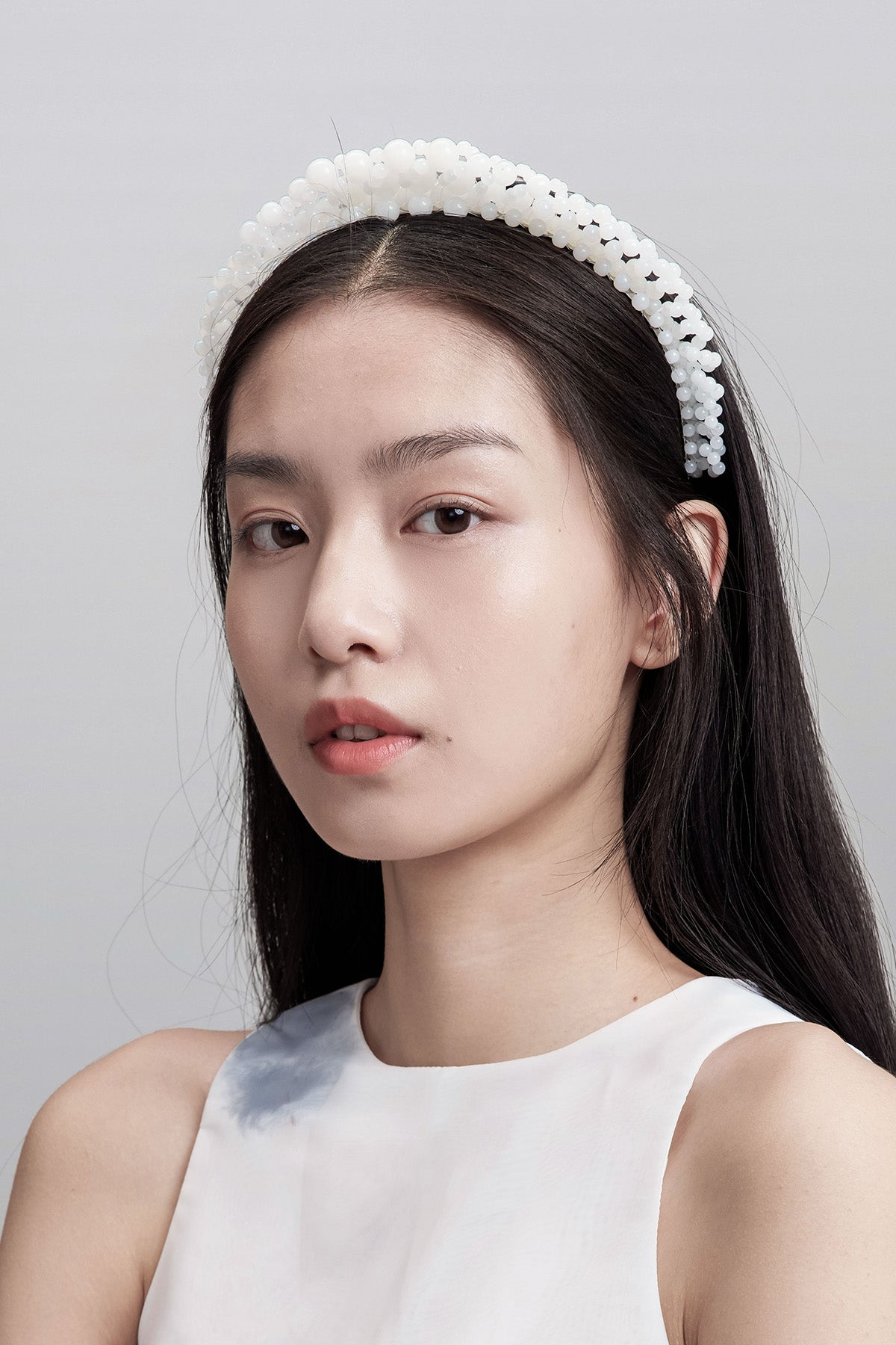 WOMEN GIRL HAIR ACCESSORY WHITE BUBBLE CROWN HEAD BAND