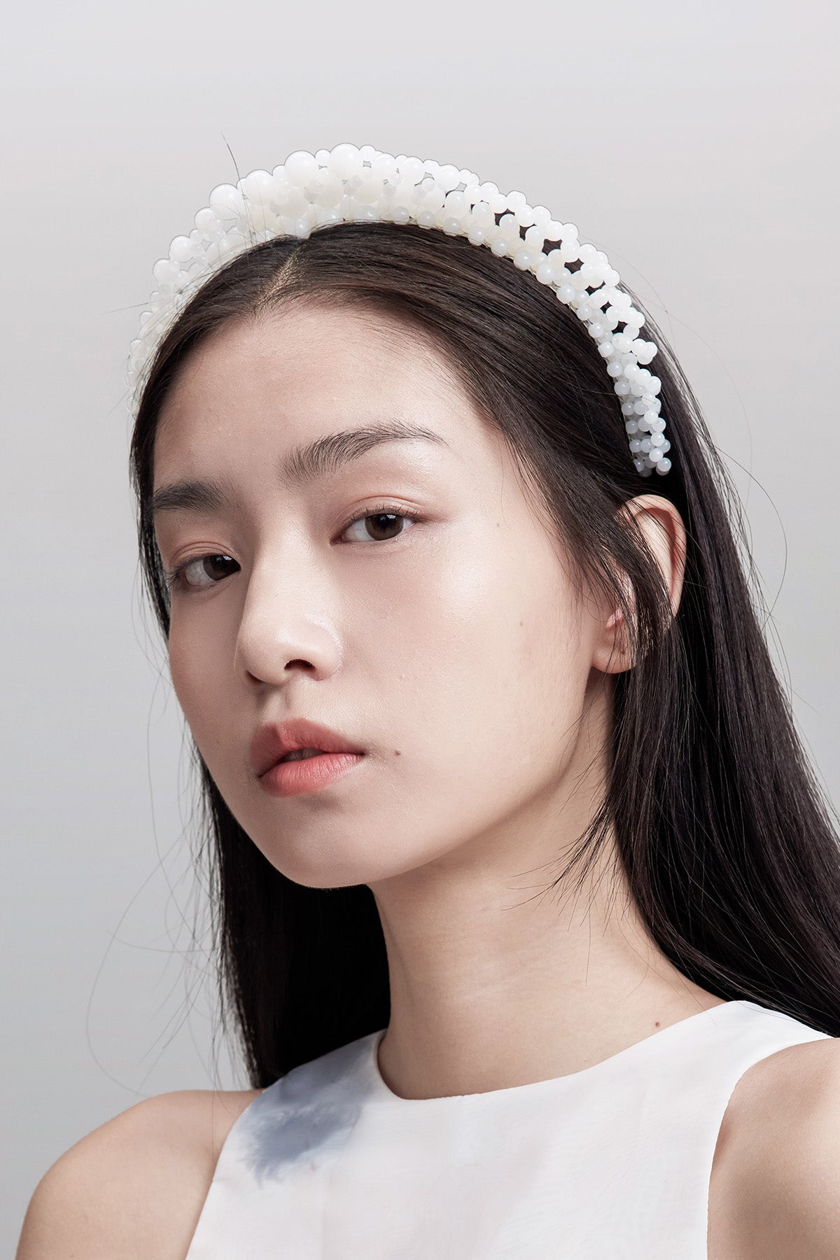 WOMEN GIRL HAIR ACCESSORY WHITE BUBBLE CROWN HEAD BAND