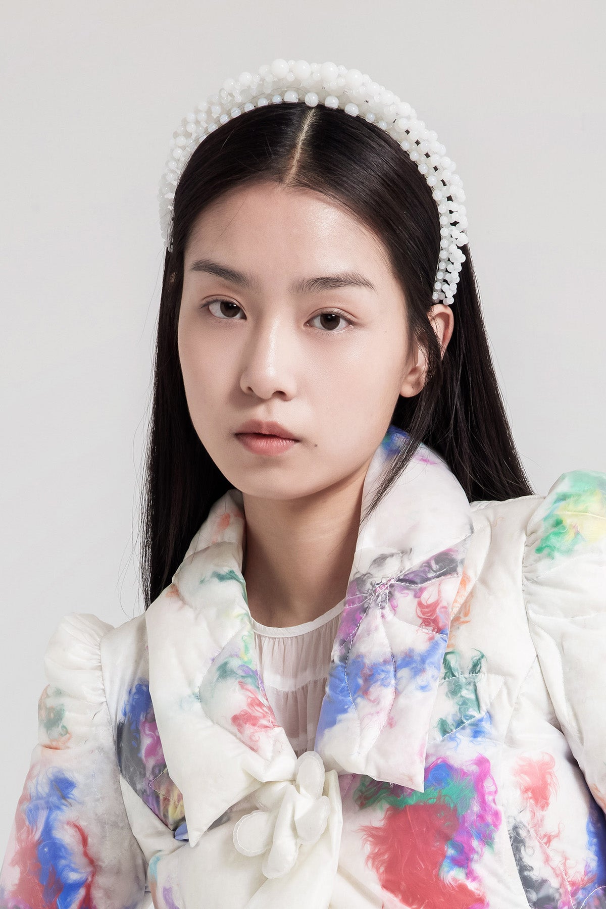 WOMEN GIRL HAIR ACCESSORY WHITE BUBBLE CROWN HEAD BAND