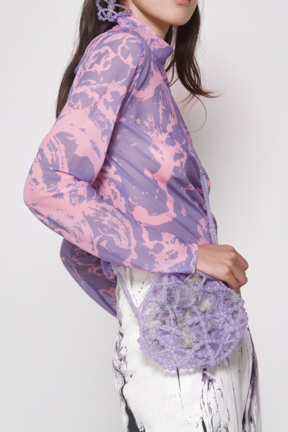 WOMEN GIRL LILAC STYLE BUBBLE PURPLE MOON CROSSBODY BAG